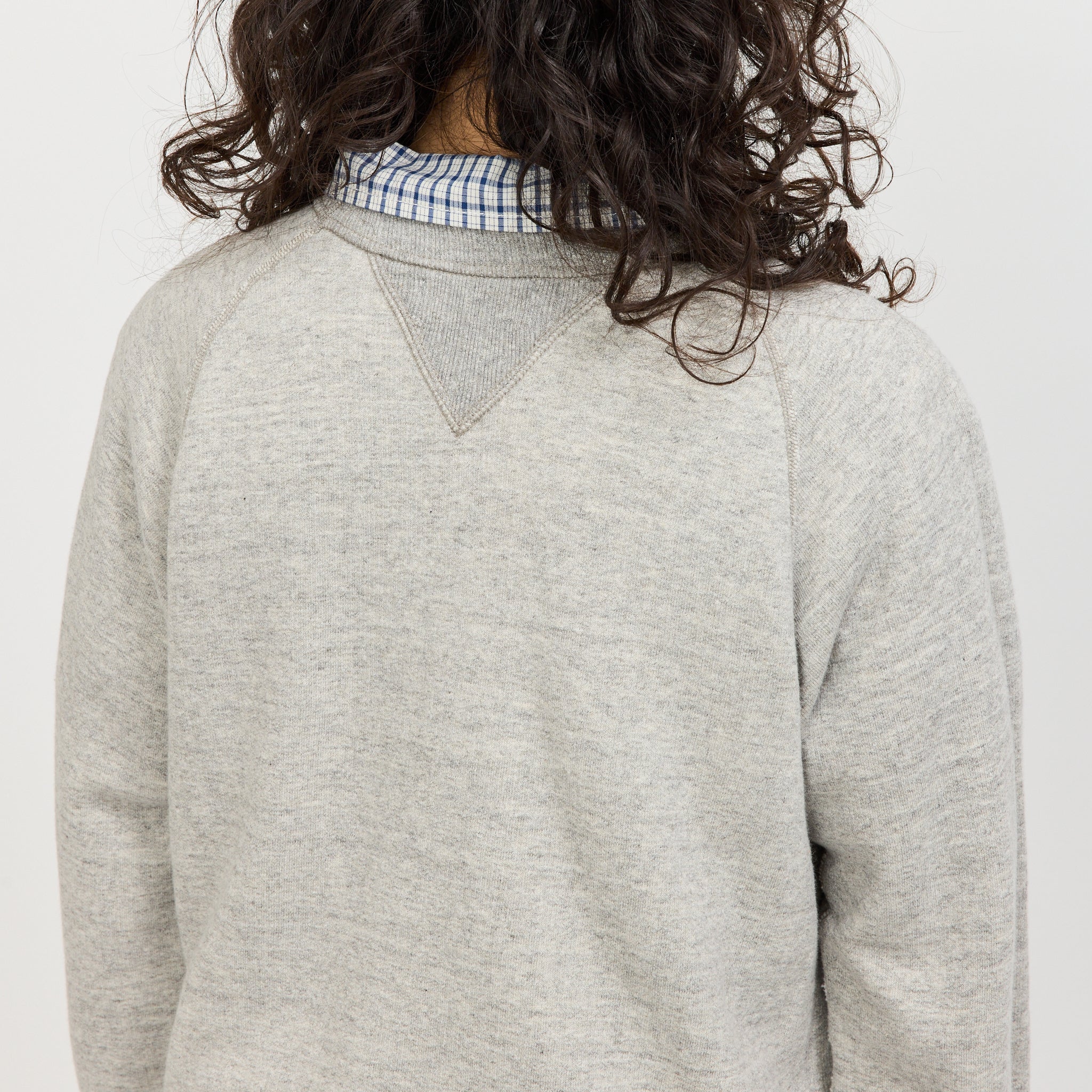 Broad Rib Crewneck Sweater Grey