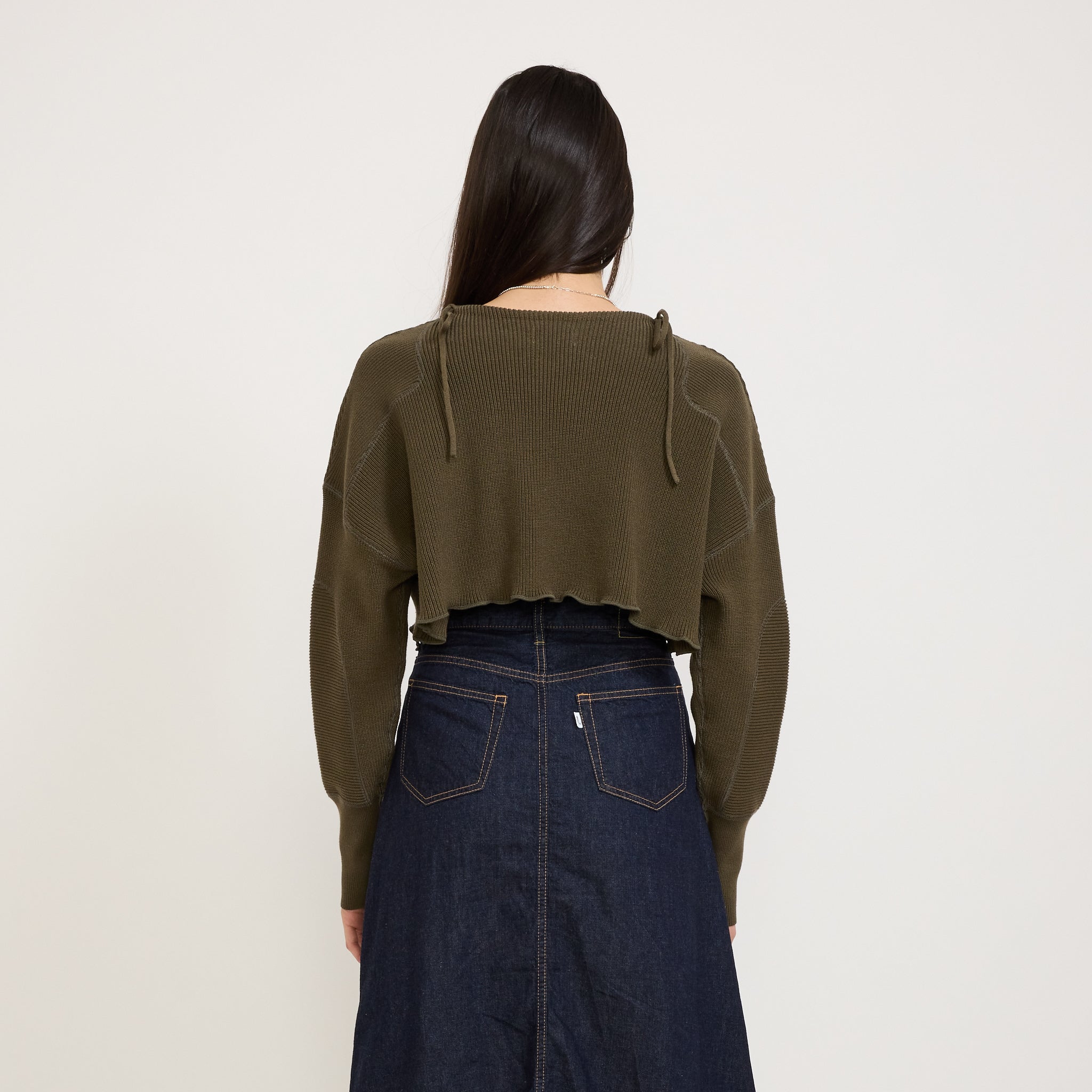 Beams Boy | Military Short Pullover Olive | Maplestore
