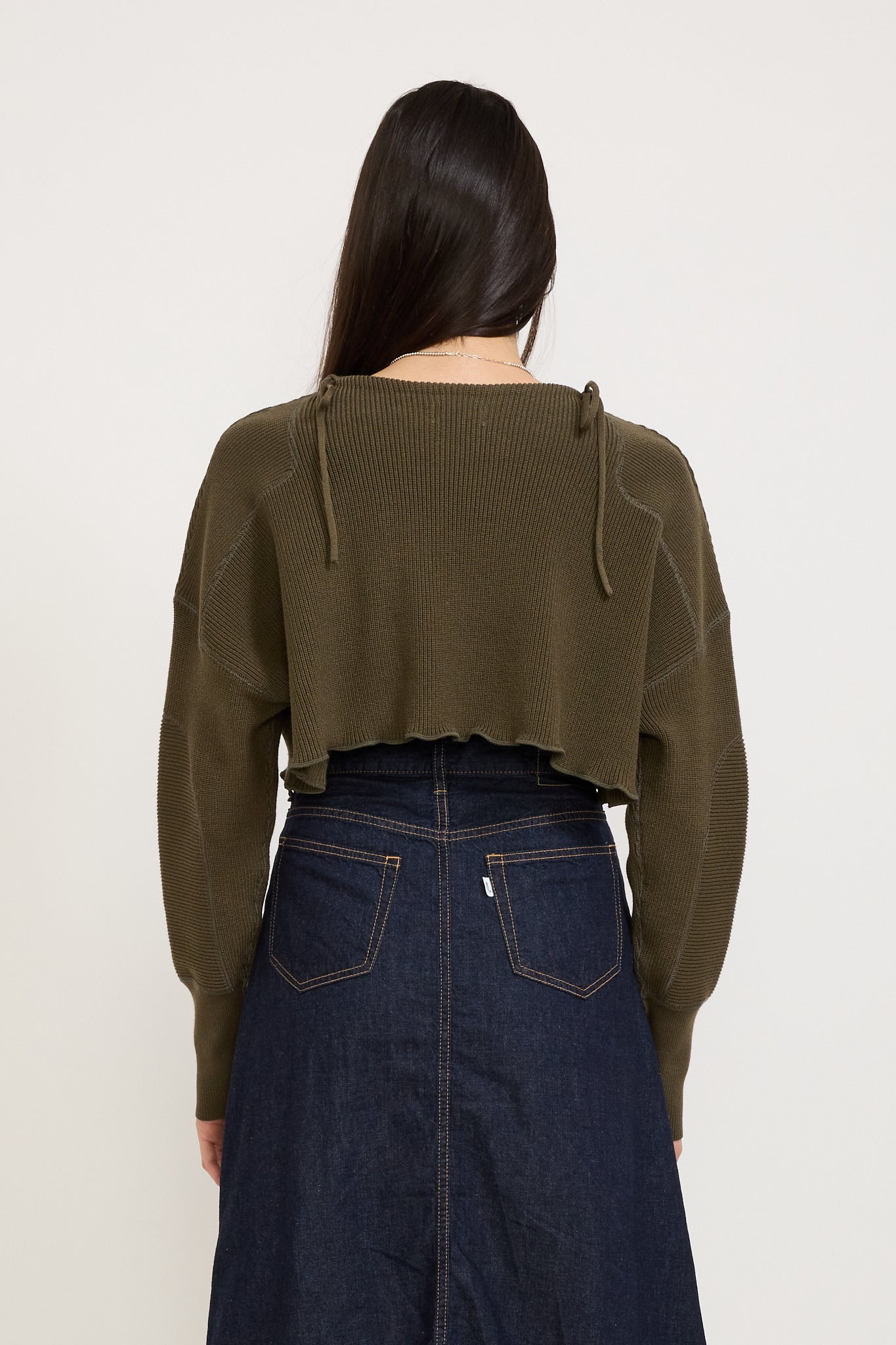 Beams Boy | Military Short Pullover Olive | Maplestore