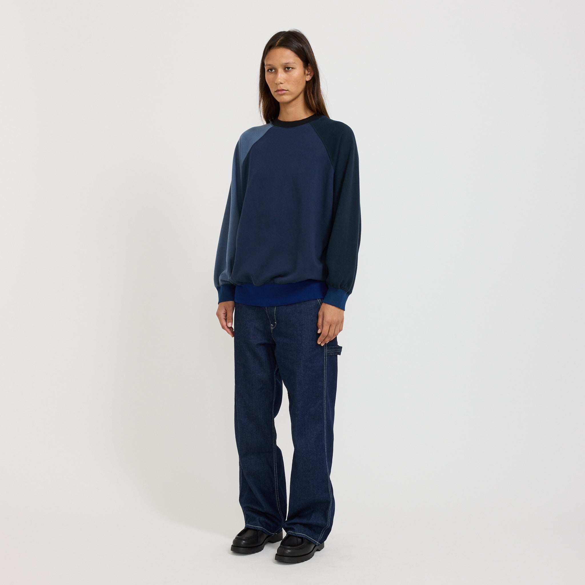 Beams Boy | Terry Crazy Pullover Navy | Maplestore