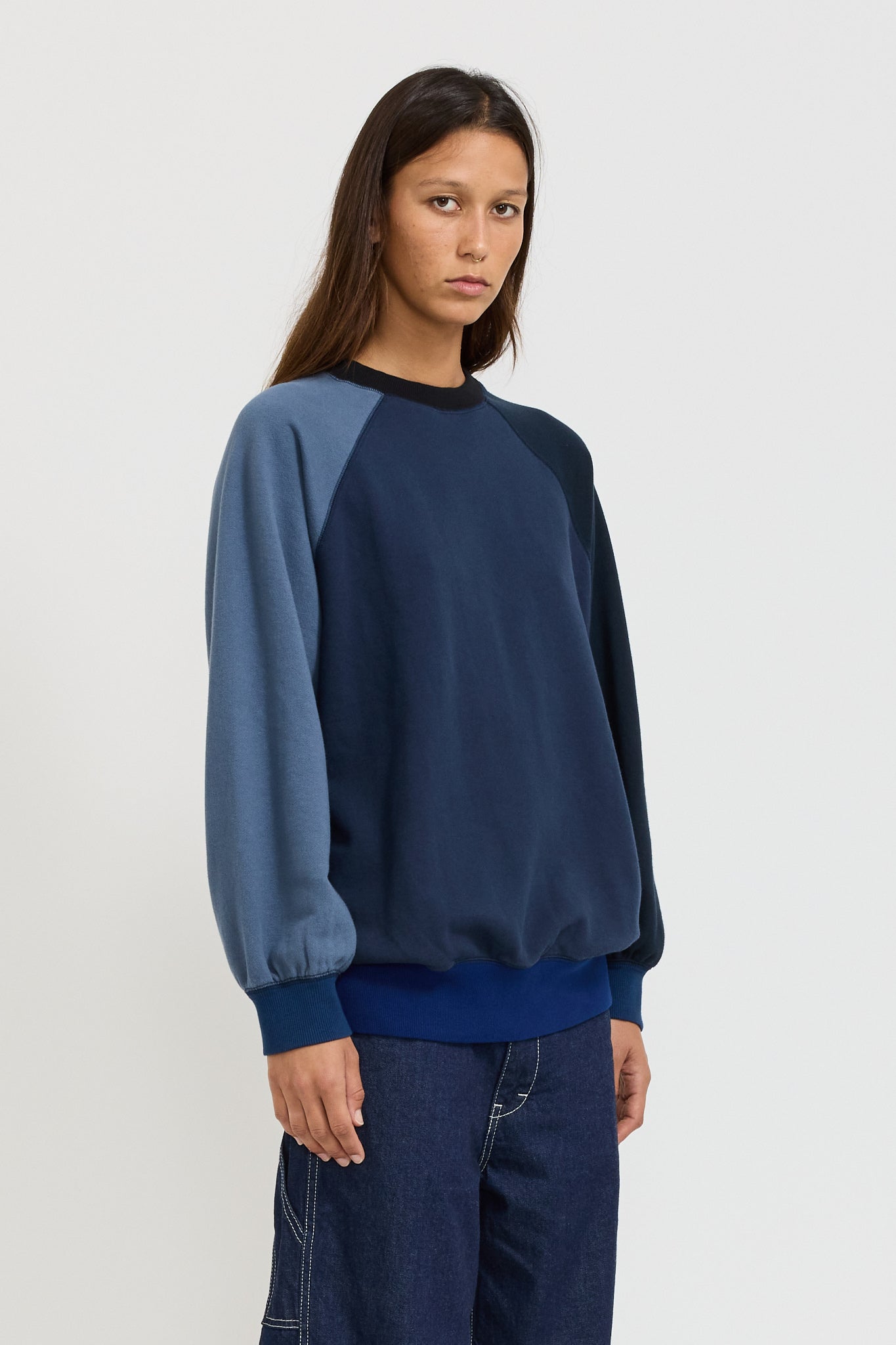 Beams Boy | Terry Crazy Pullover Navy | Maplestore