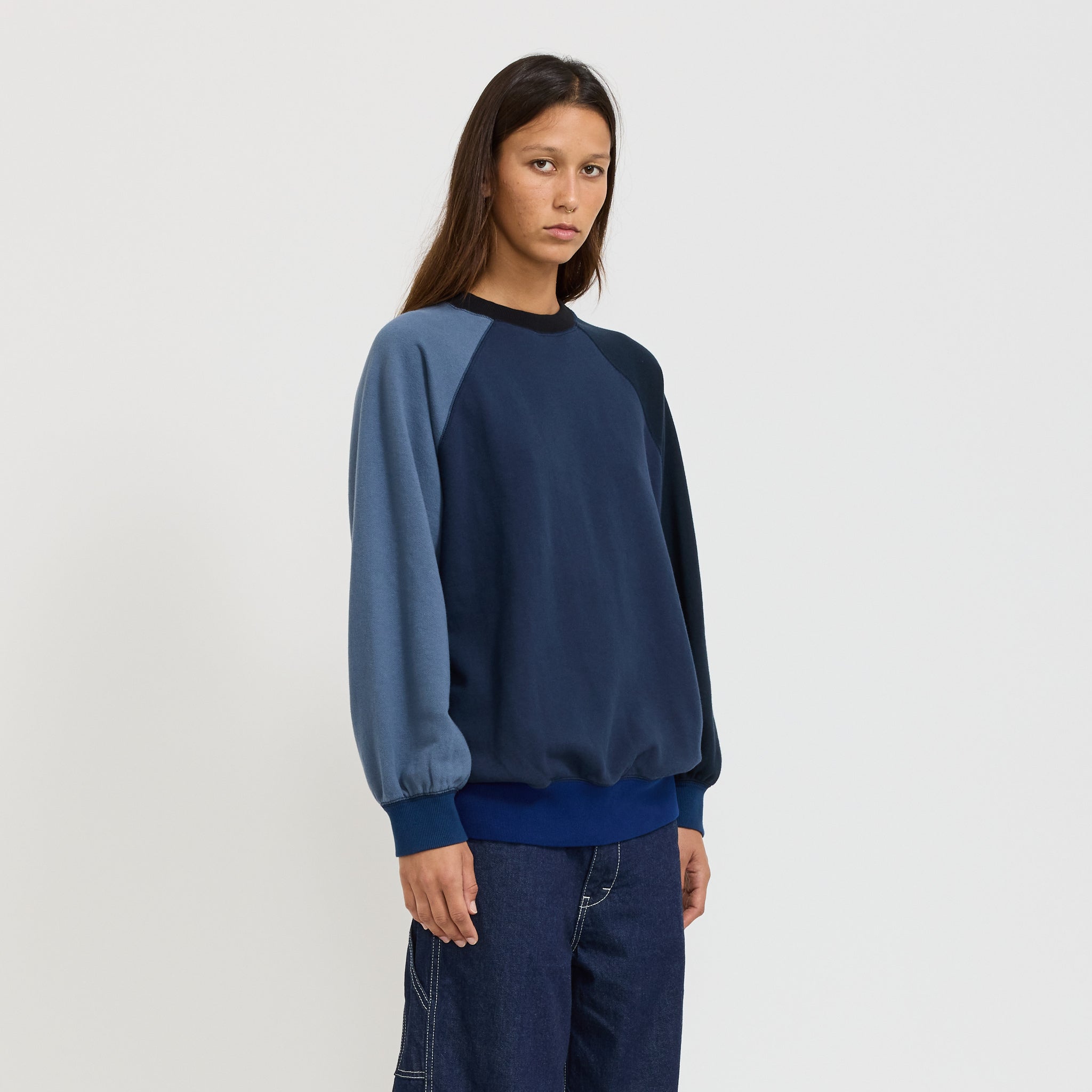 Beams Boy | Terry Crazy Pullover Navy | Maplestore