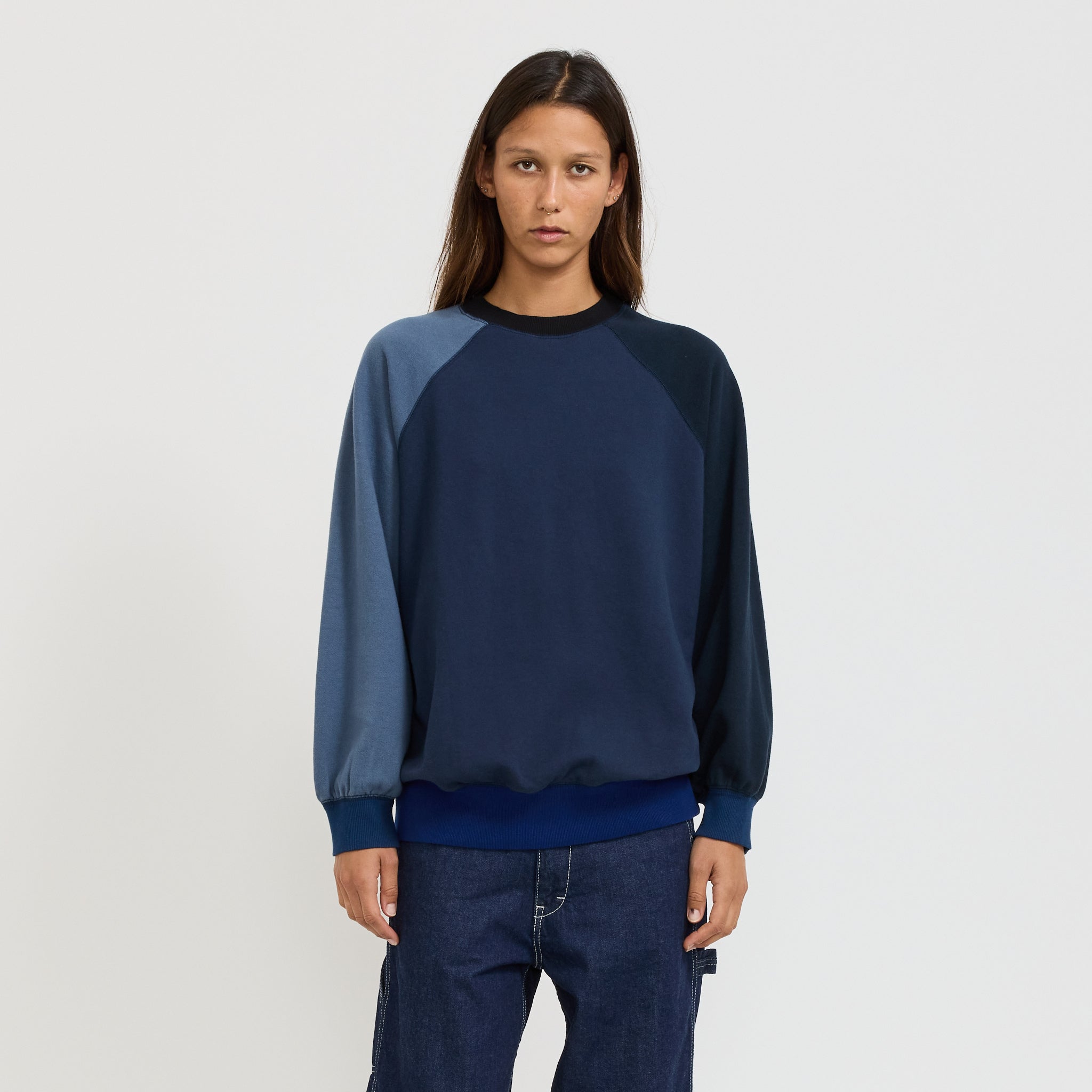 Beams Boy | Terry Crazy Pullover Navy | Maplestore