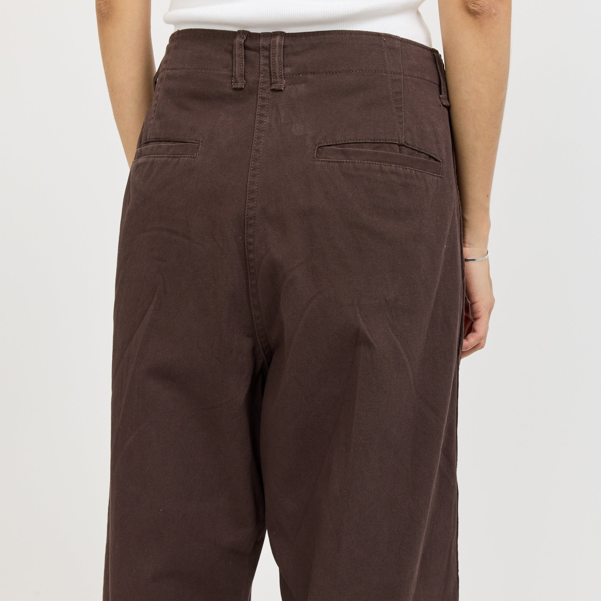 Wide Chino Pants Brown
