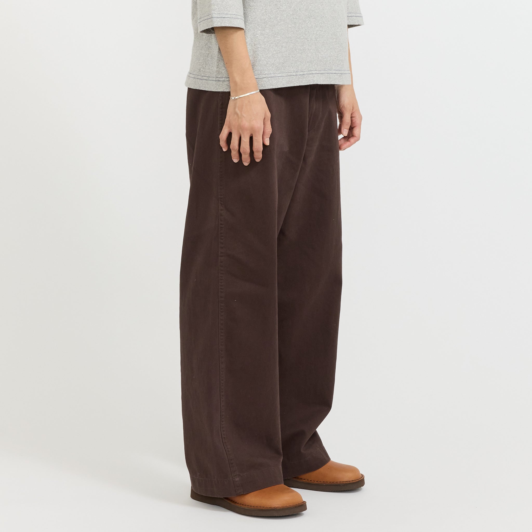 Wide Chino Pants Brown