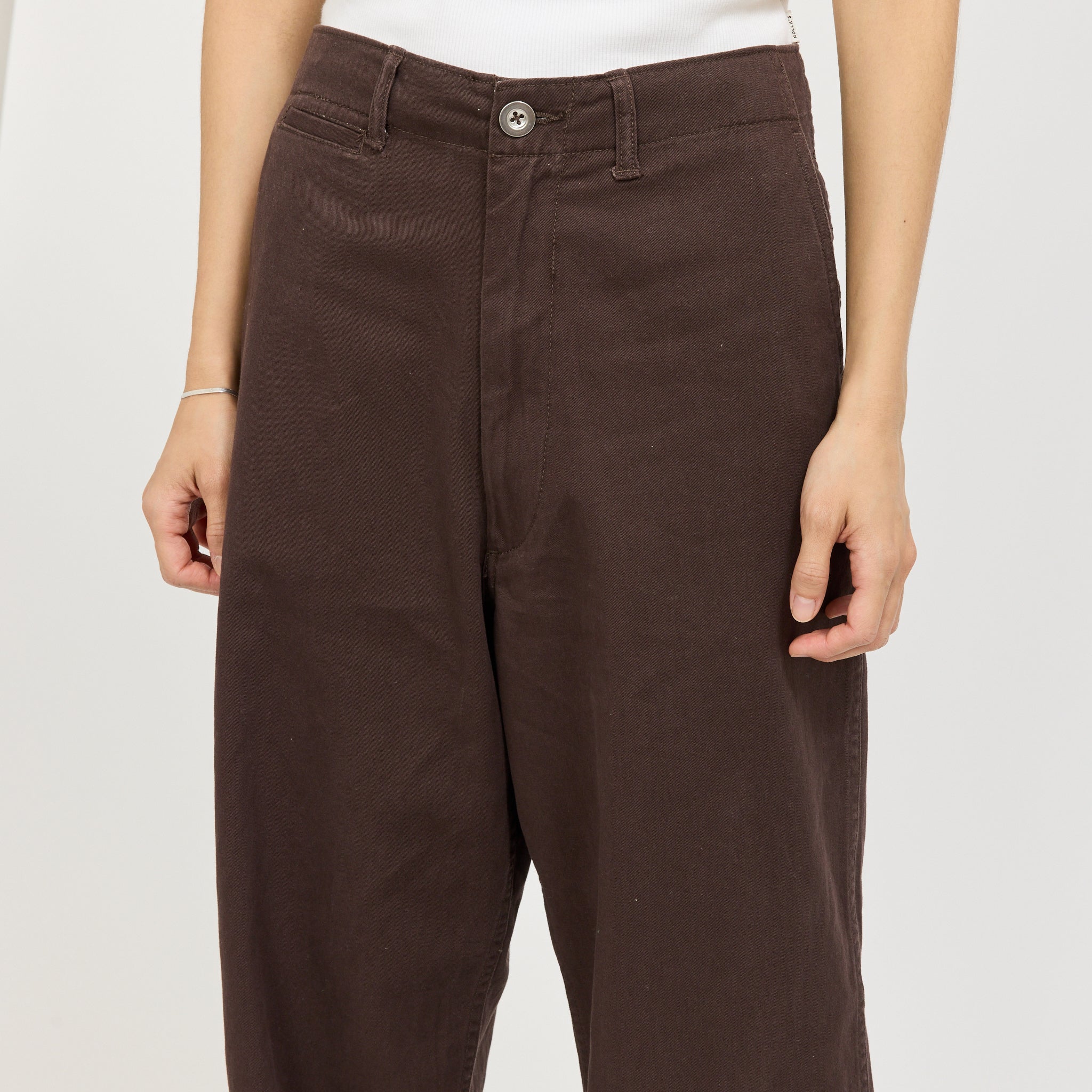 Wide Chino Pants Brown