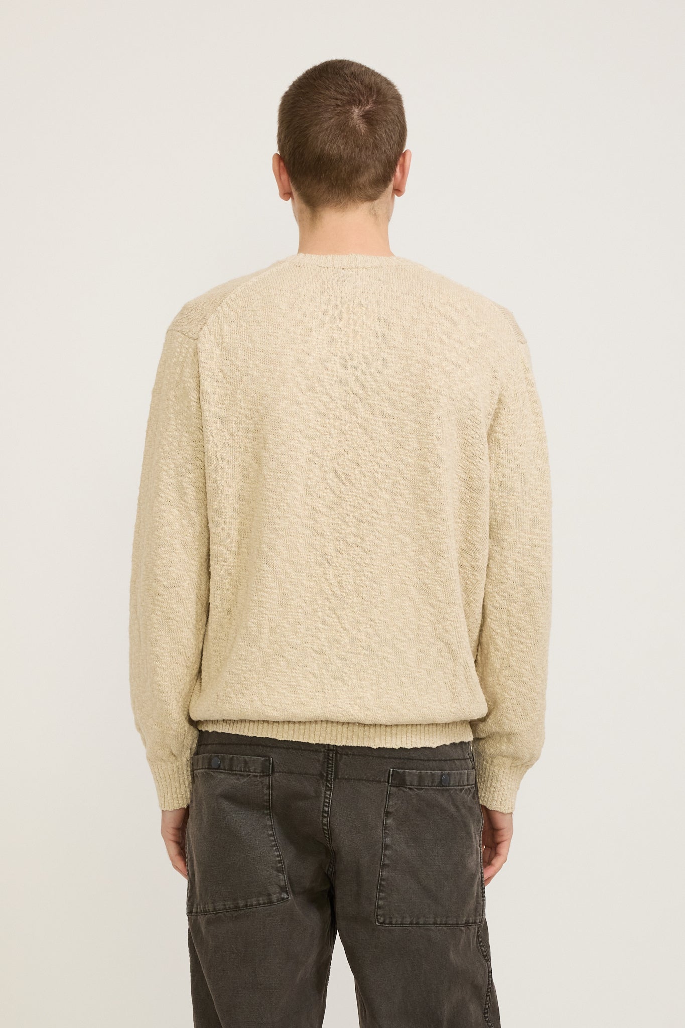 Beams Plus | Crew Cotton Hemp 5G Beige | Maplestore