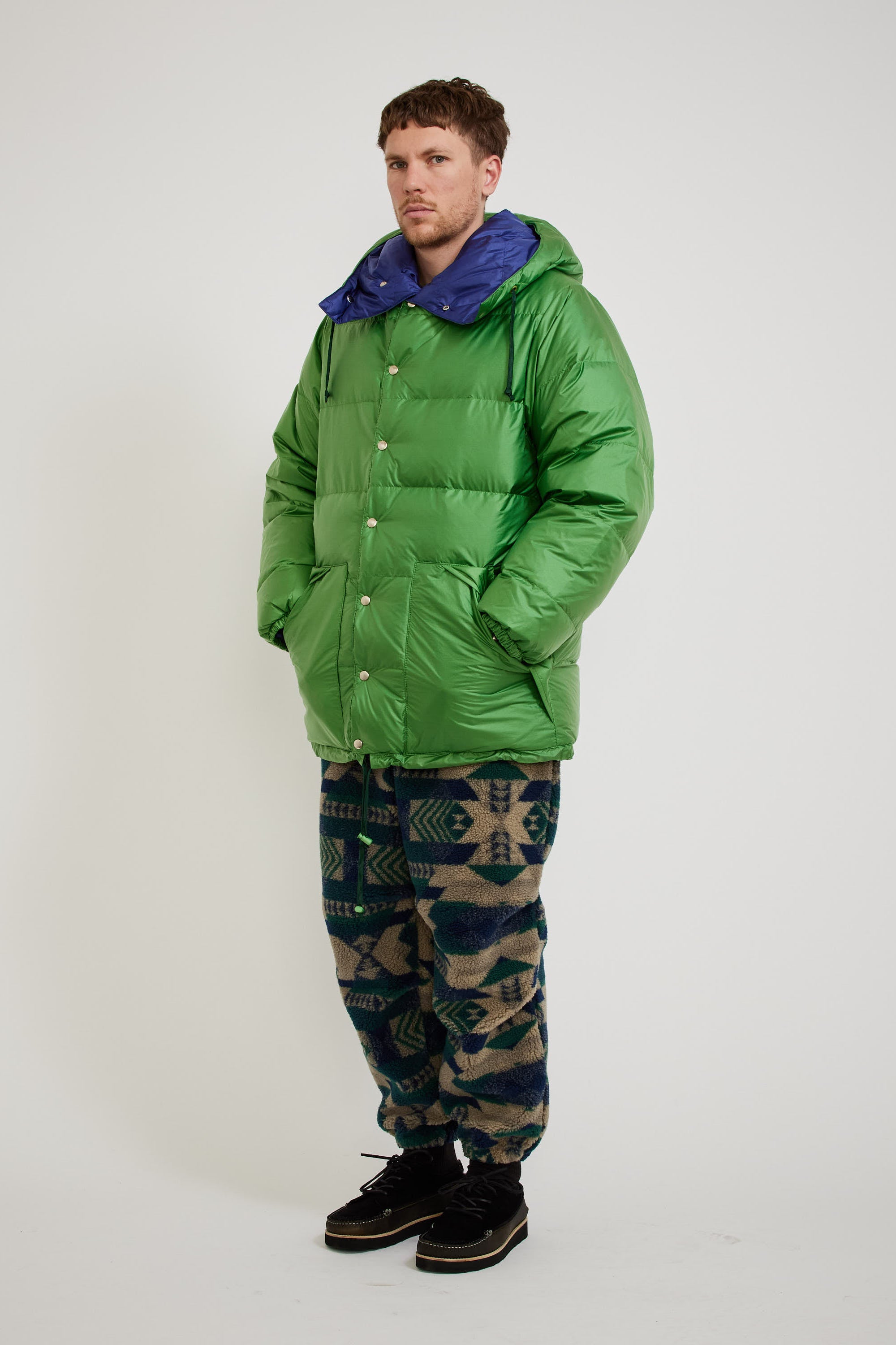 Beams Plus Expedition Down Parka II Kale Eggplant Maplestore