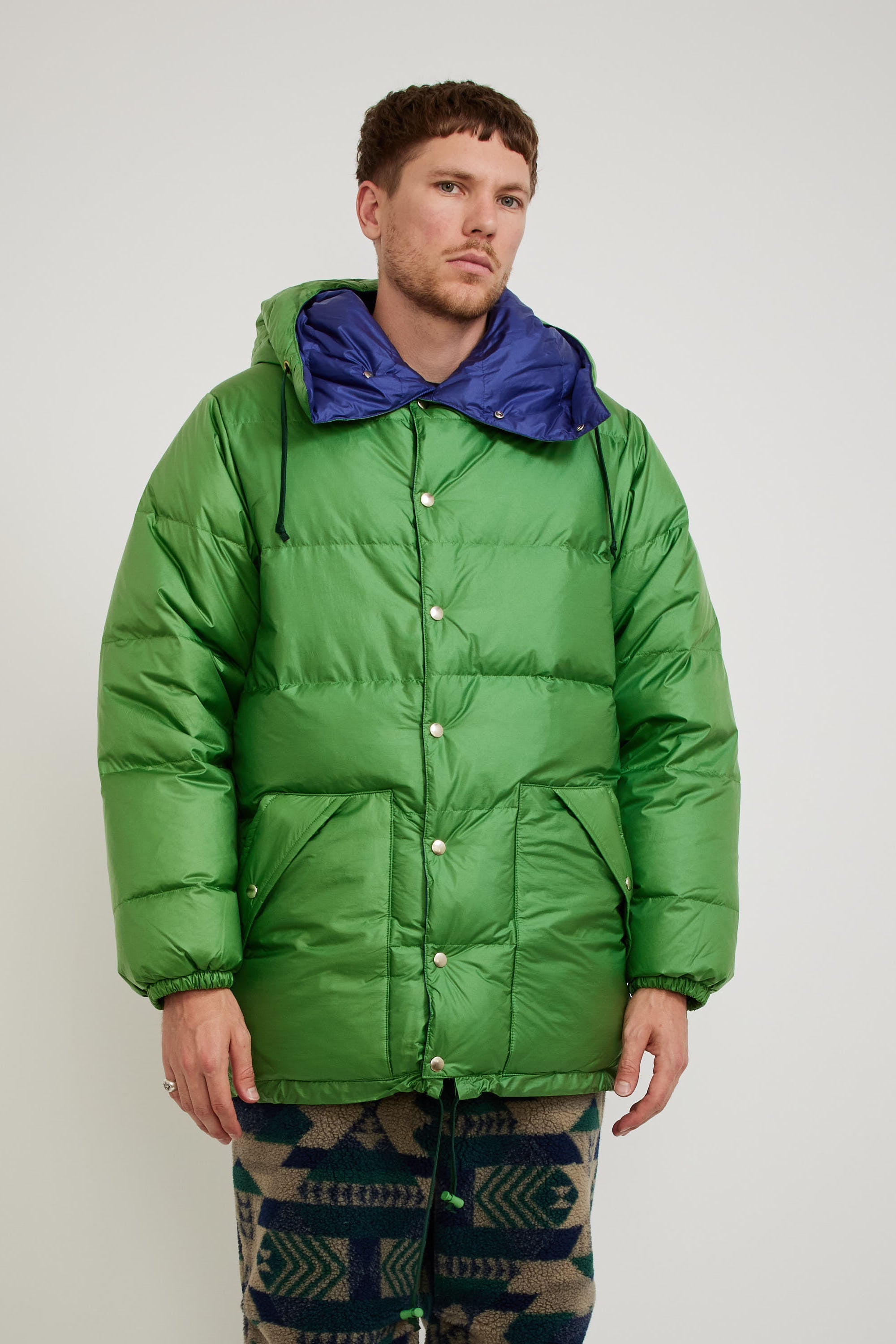 Beams Plus | Expedition Down Parka II Kale/Eggplant | Maplestore