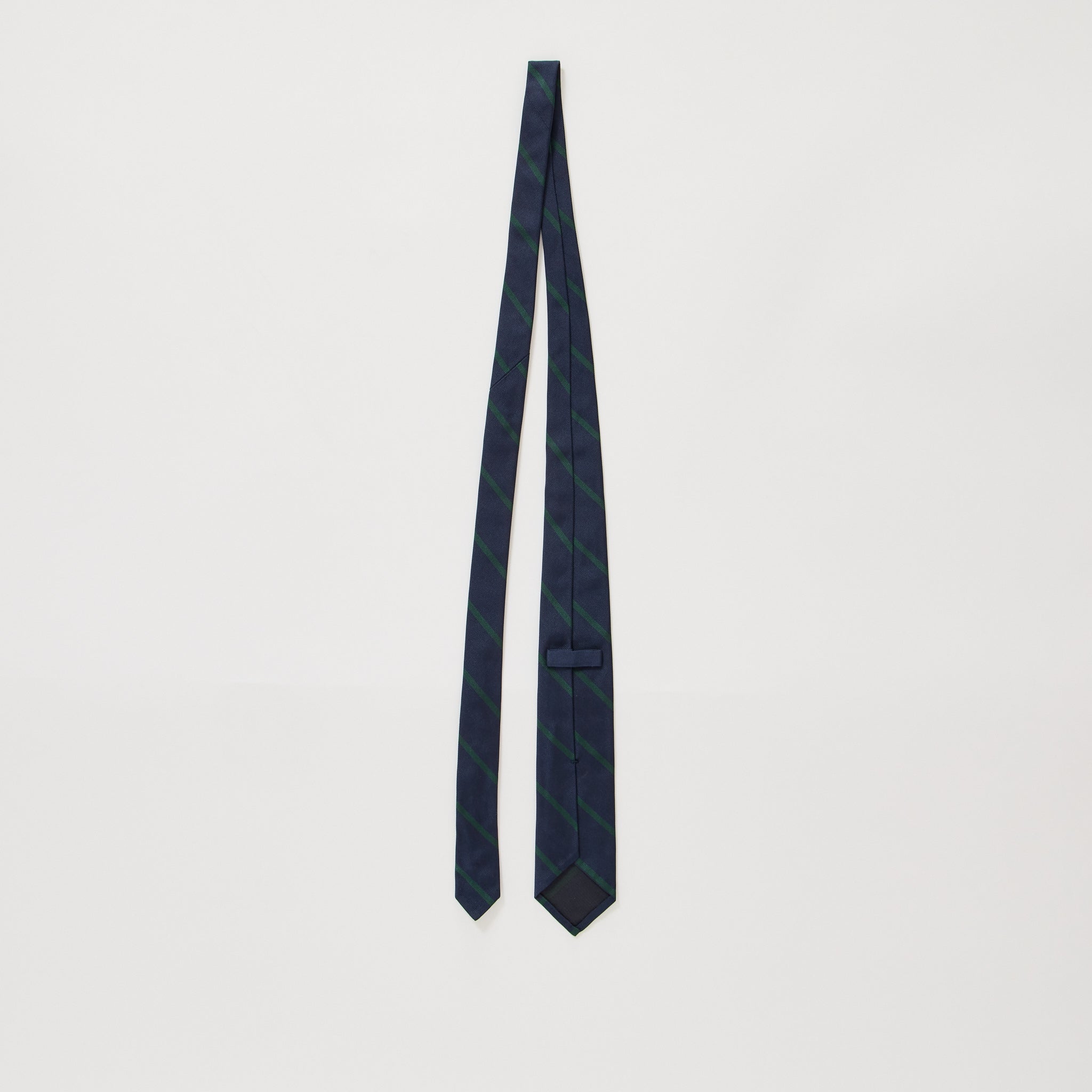 Beams Plus | Ivy Tie Regimental Bar Stripe Green | Maplestore