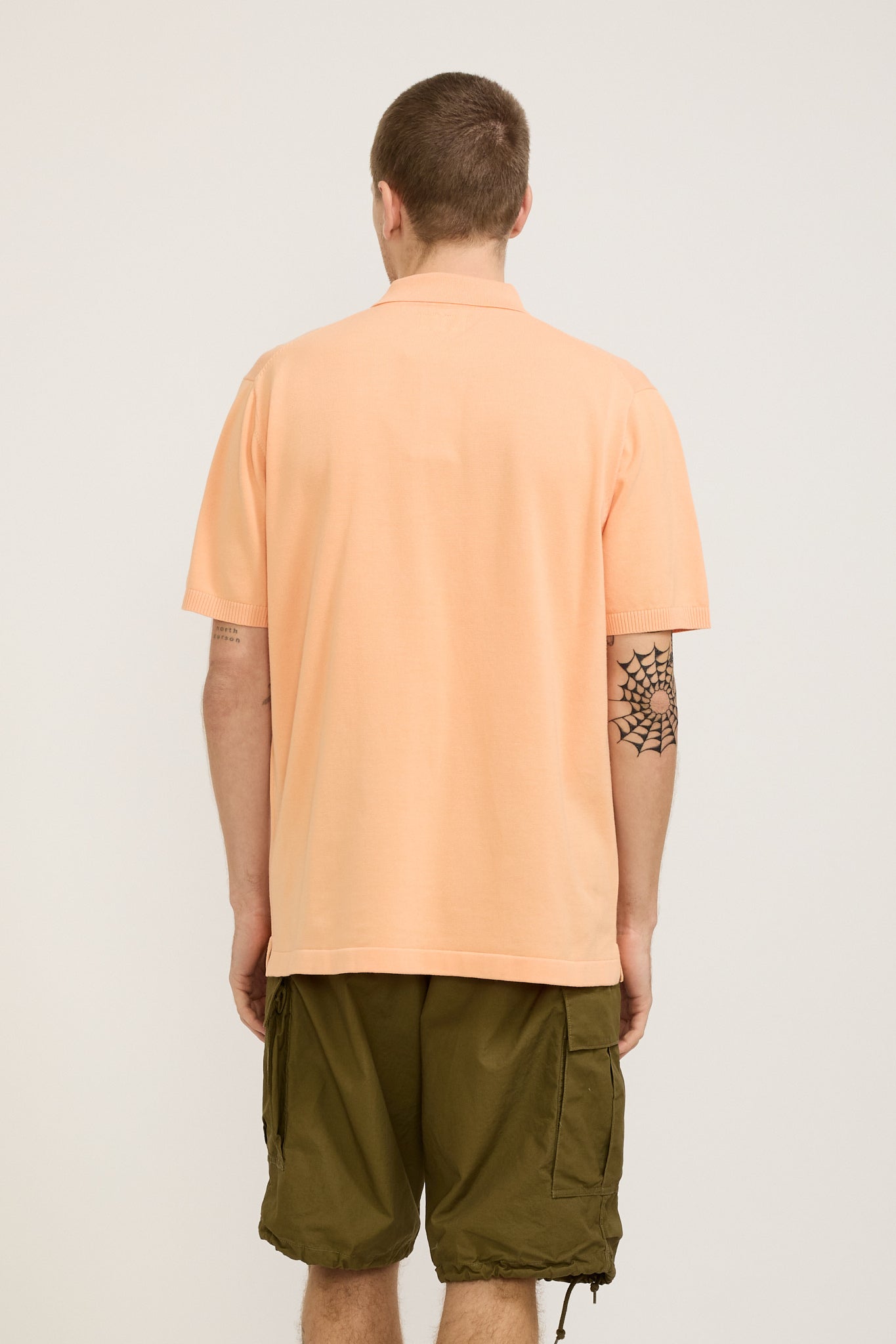 Beams Plus | Knit Polo 12G Orange | Maplestore