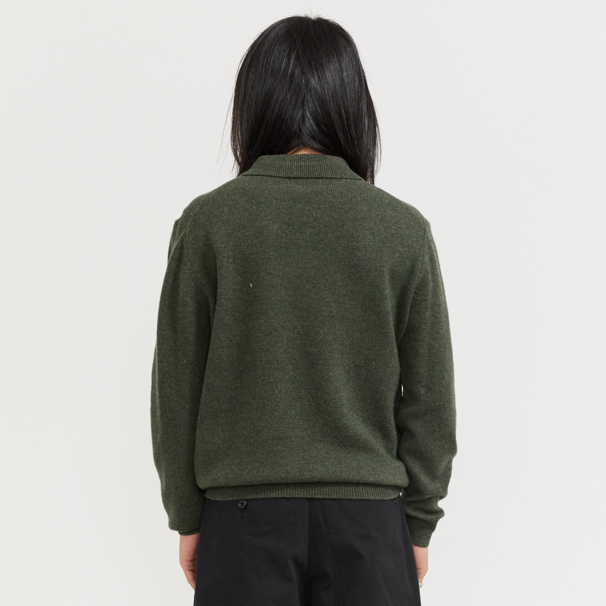 Knit Polo 9G Green
