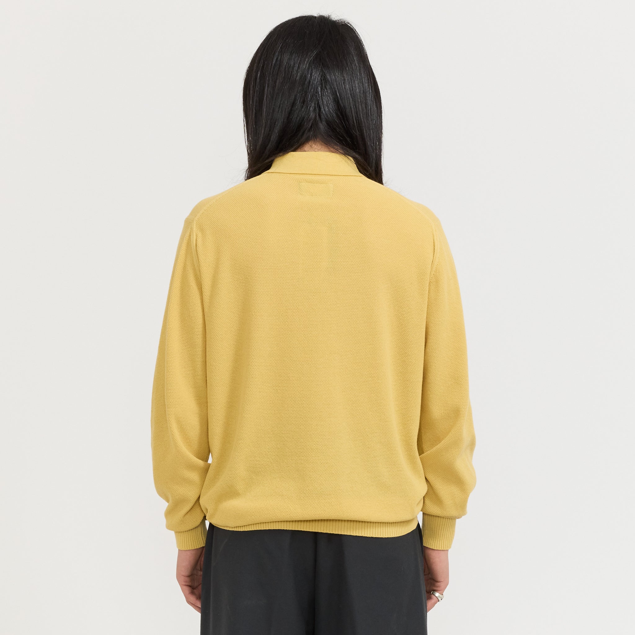 Knit Polo Pique 14G Yellow