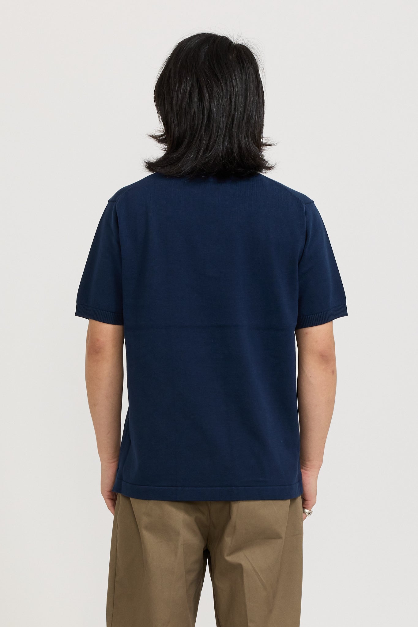 Knit Polo 12G Navy