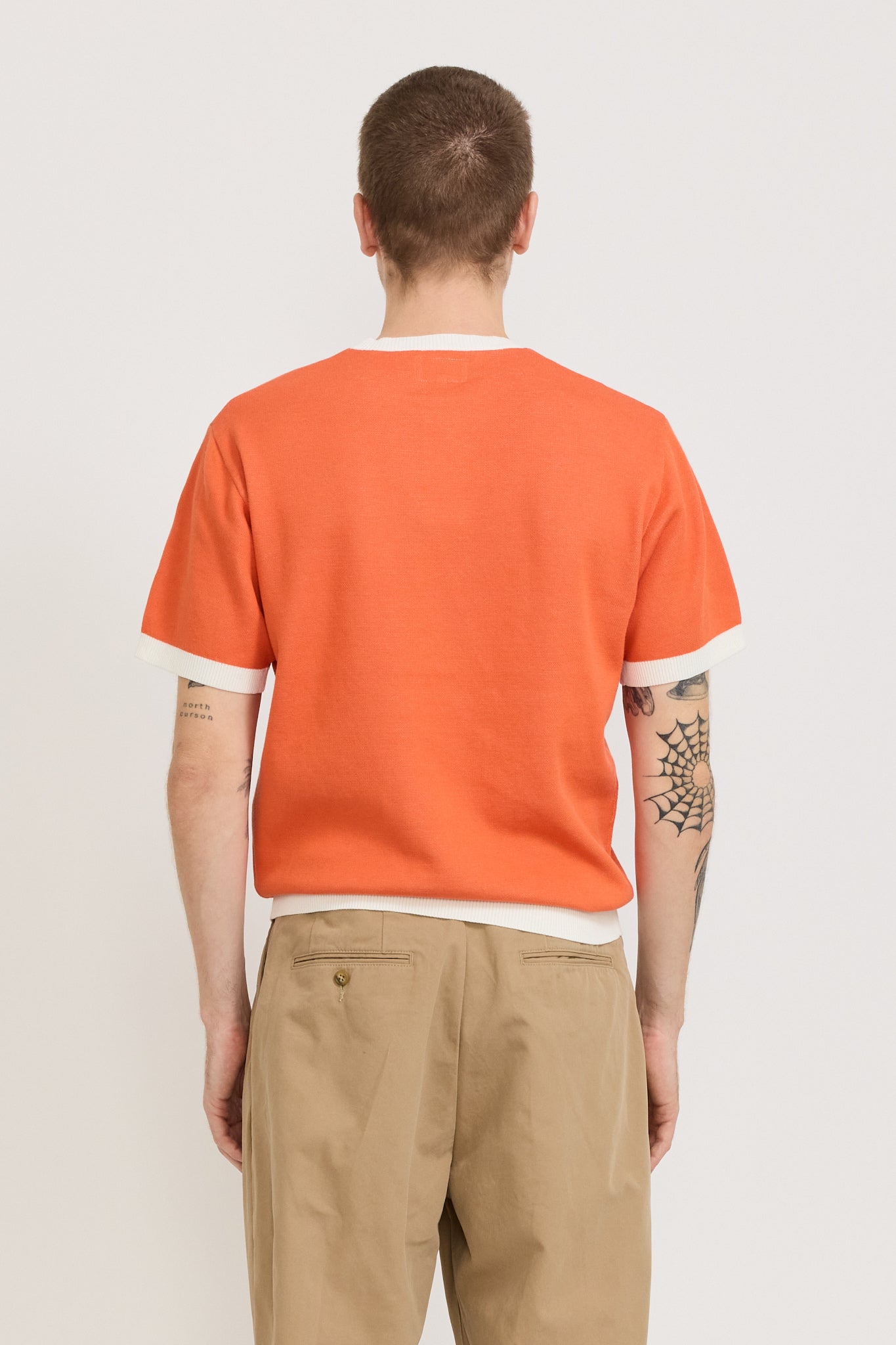 Knit Tee Box Jacquard BP Orange