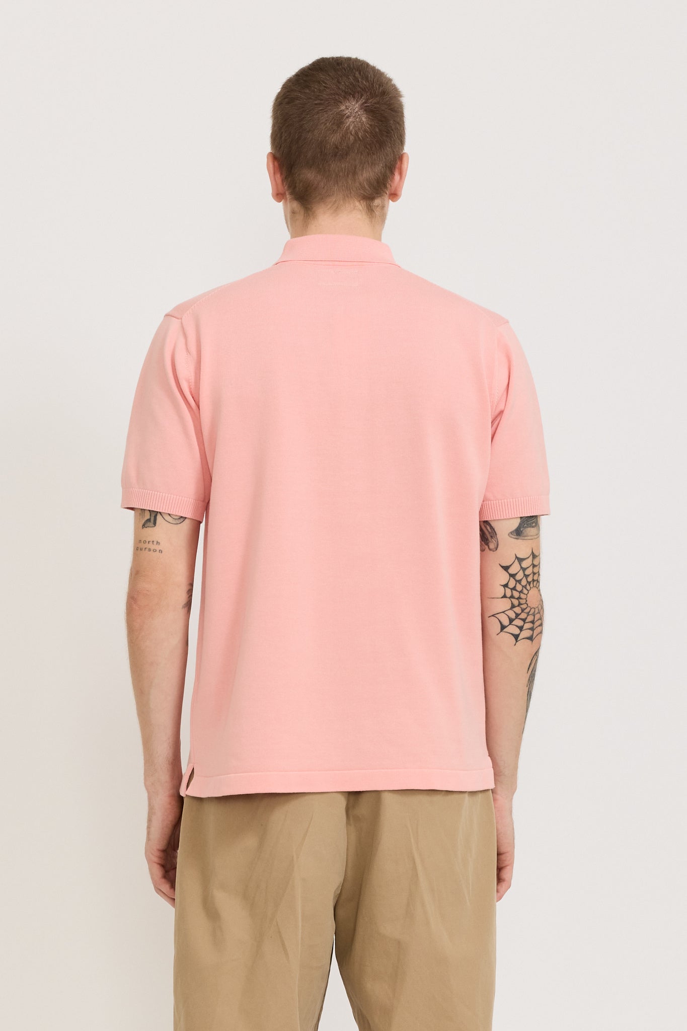 Knit Polo 12G Pink