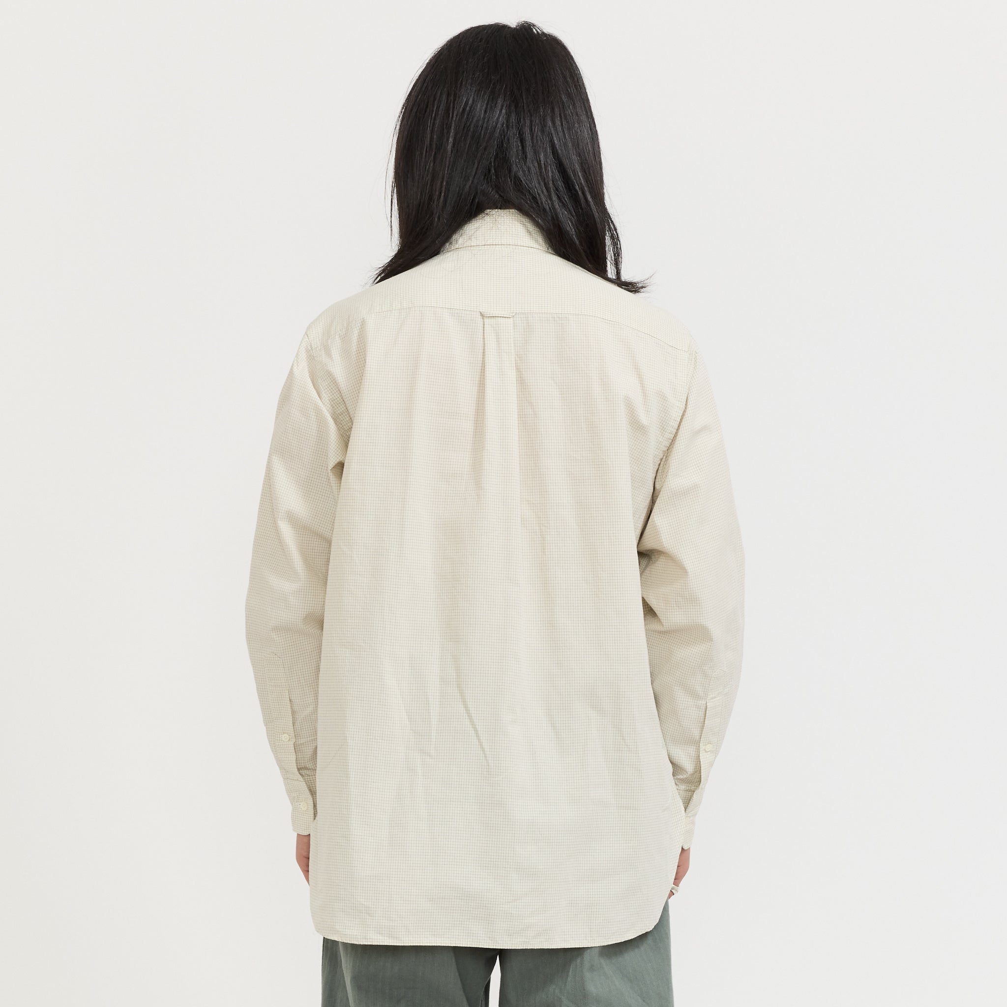 B.D. Classic Fit Graph Plaid Shirt White