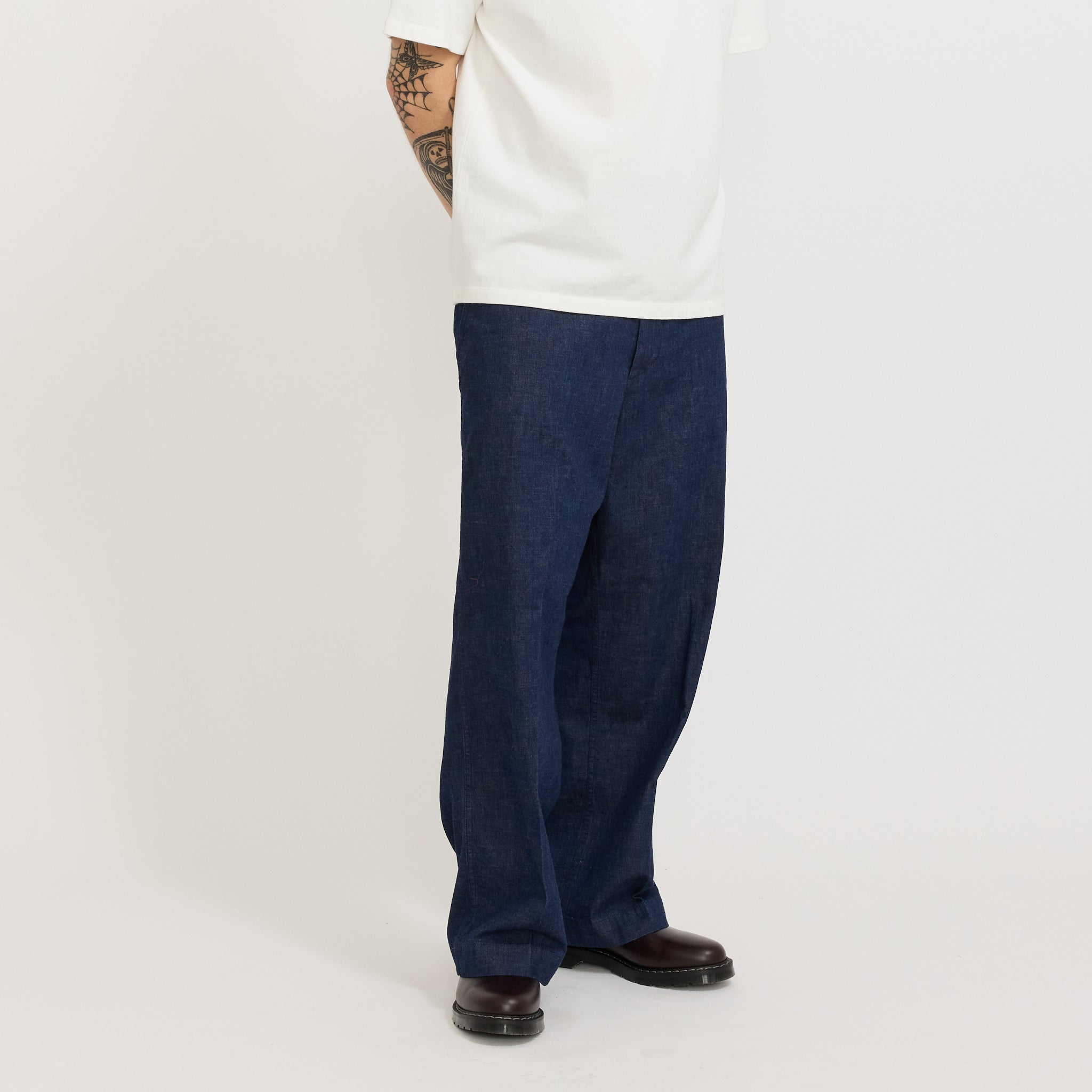 Beams Plus | MIL Trousers Denim Indigo | Maplestore