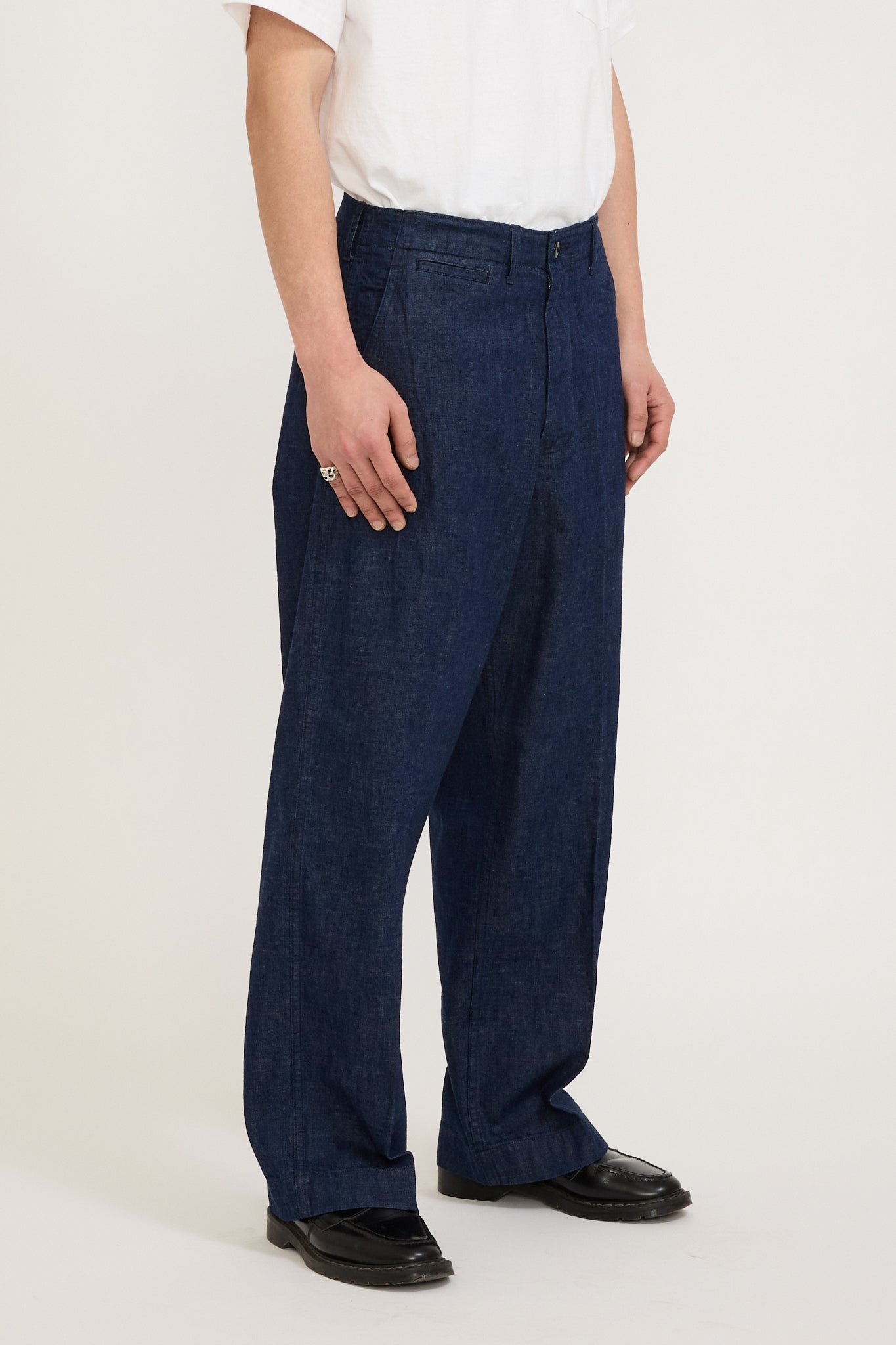 Beams Plus | MIL Trousers Denim Indigo | Maplestore