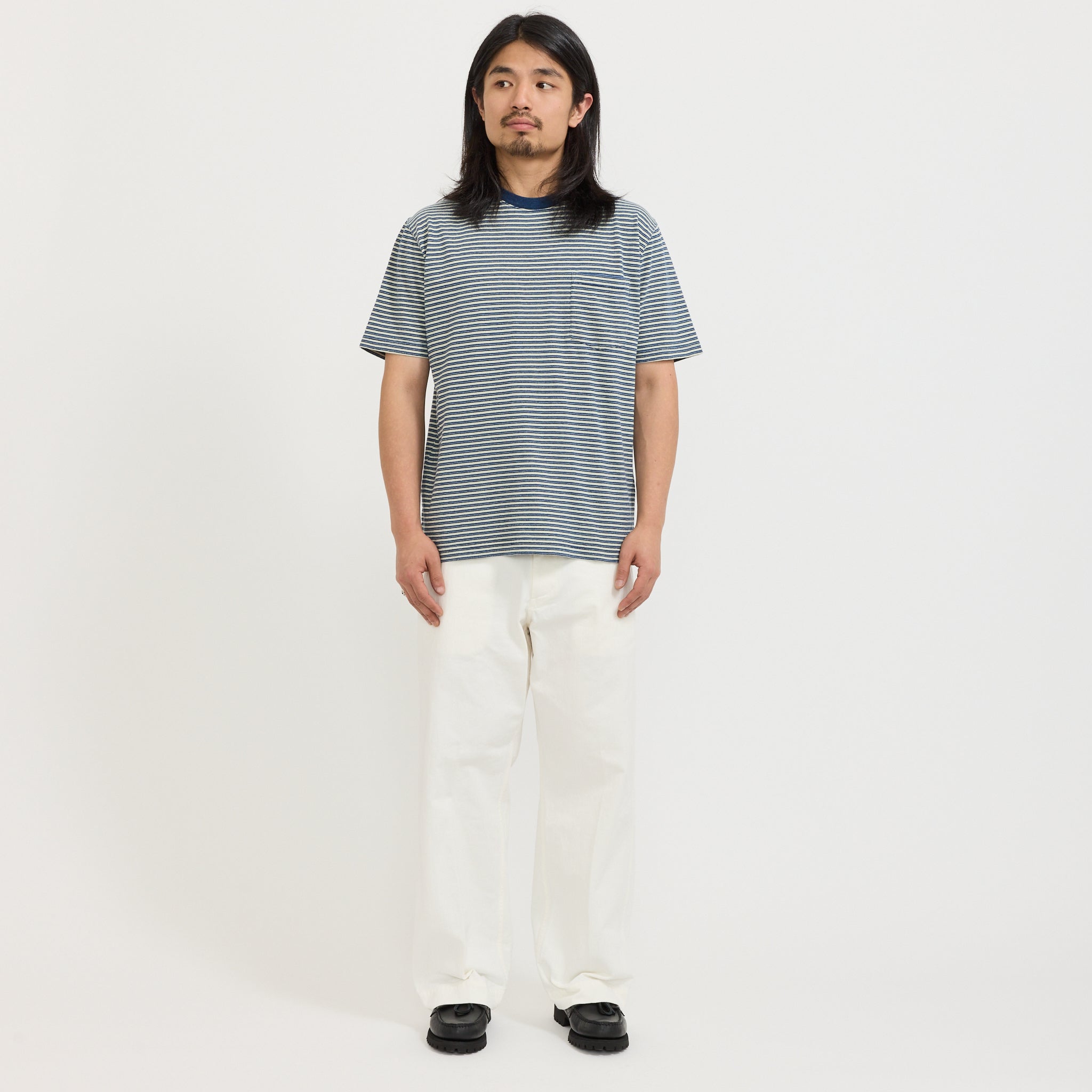 MIL Trousers Herringbone White