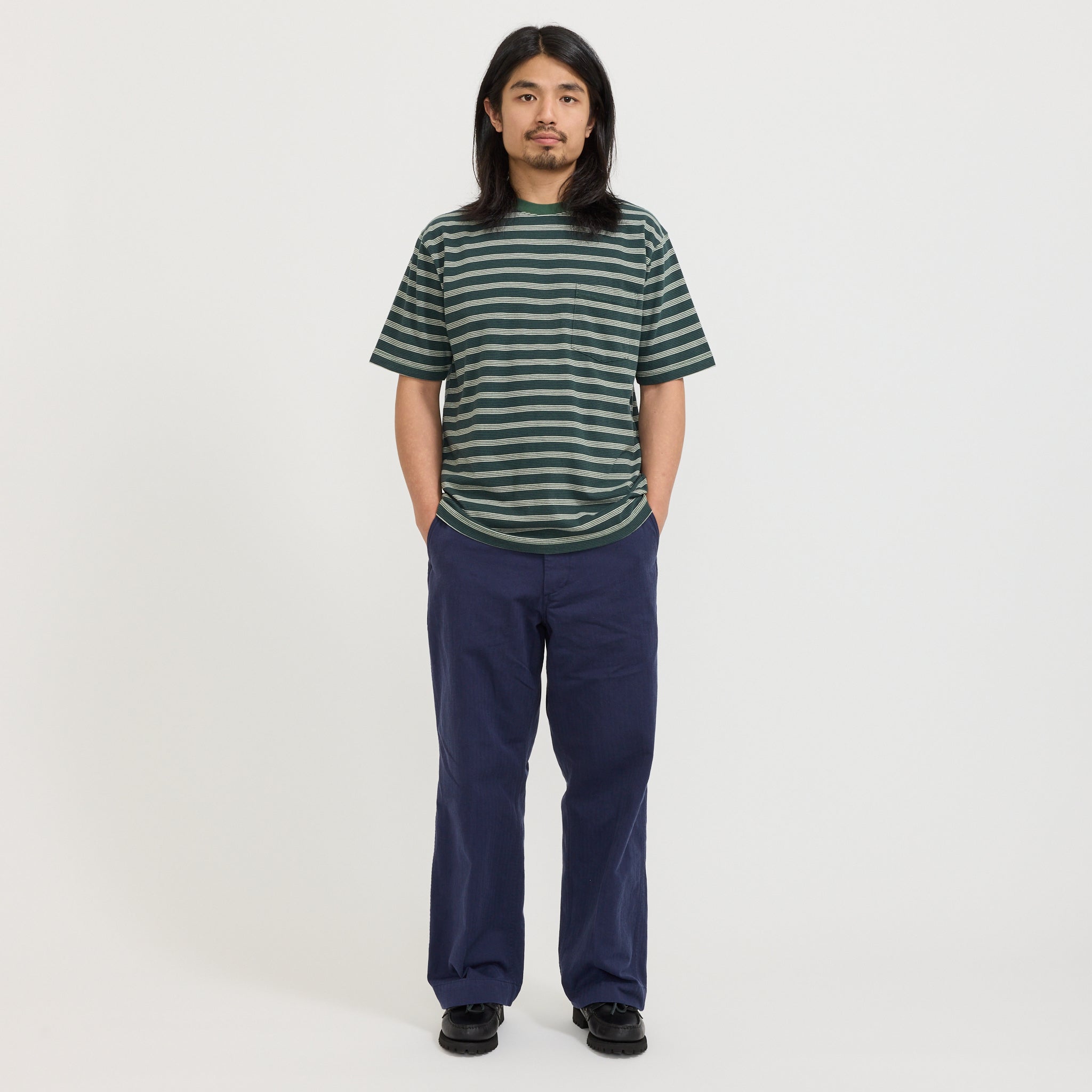 MIL Trousers Herringbone Navy