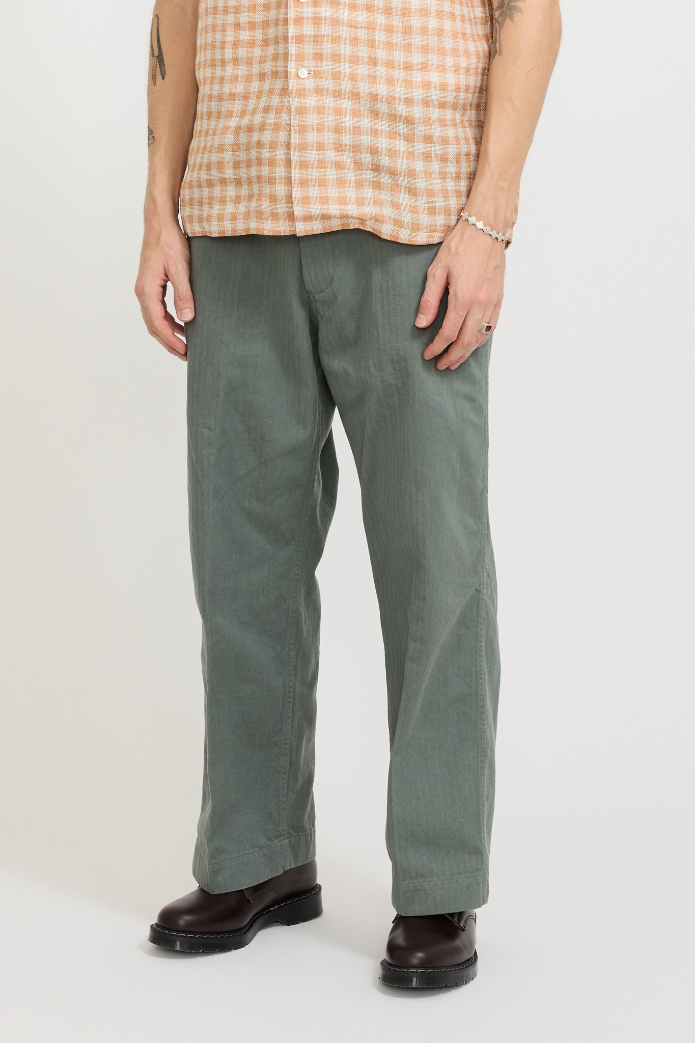 MIL Trousers Herringbone Sage