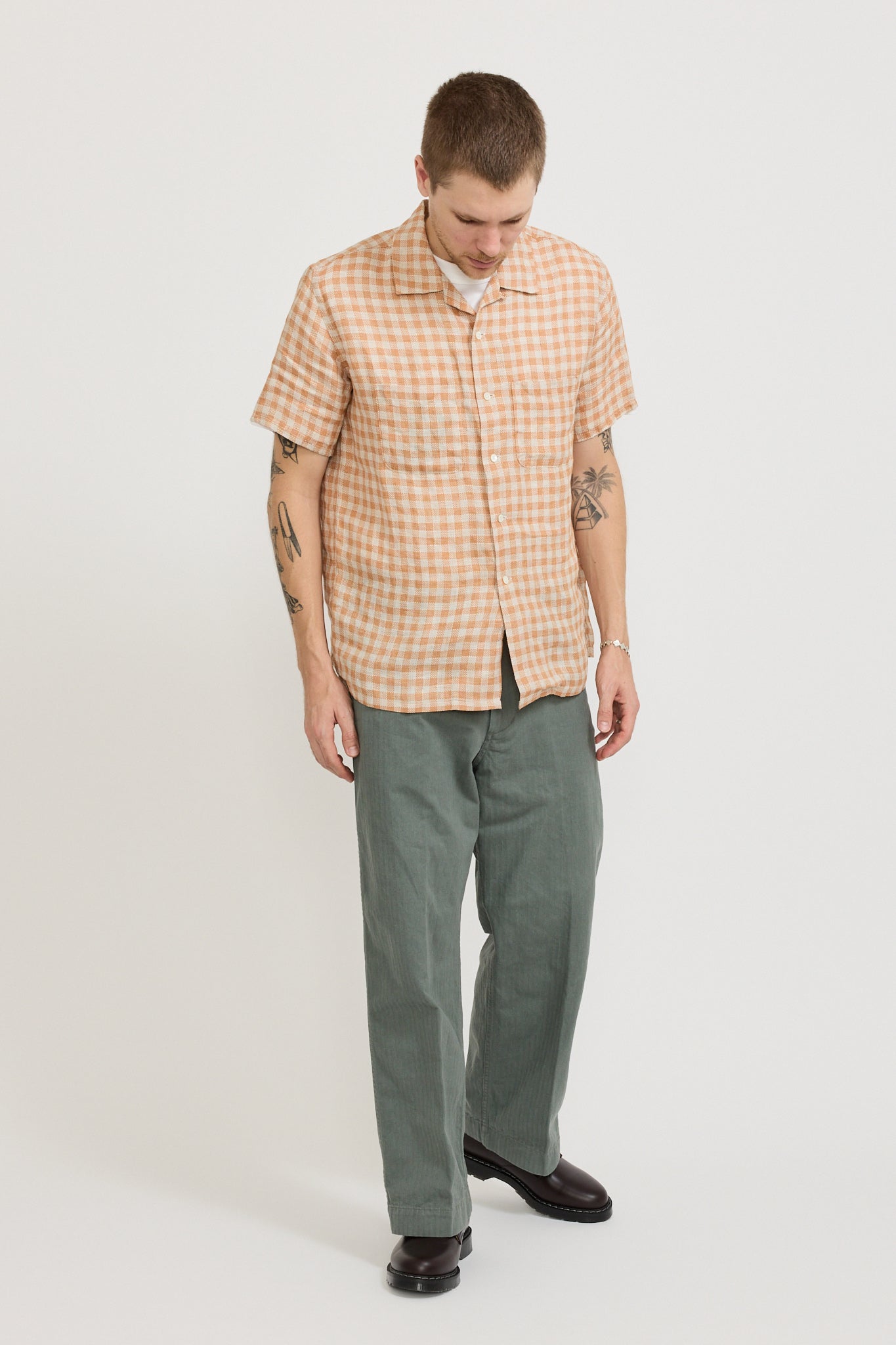 MIL Trousers Herringbone Sage