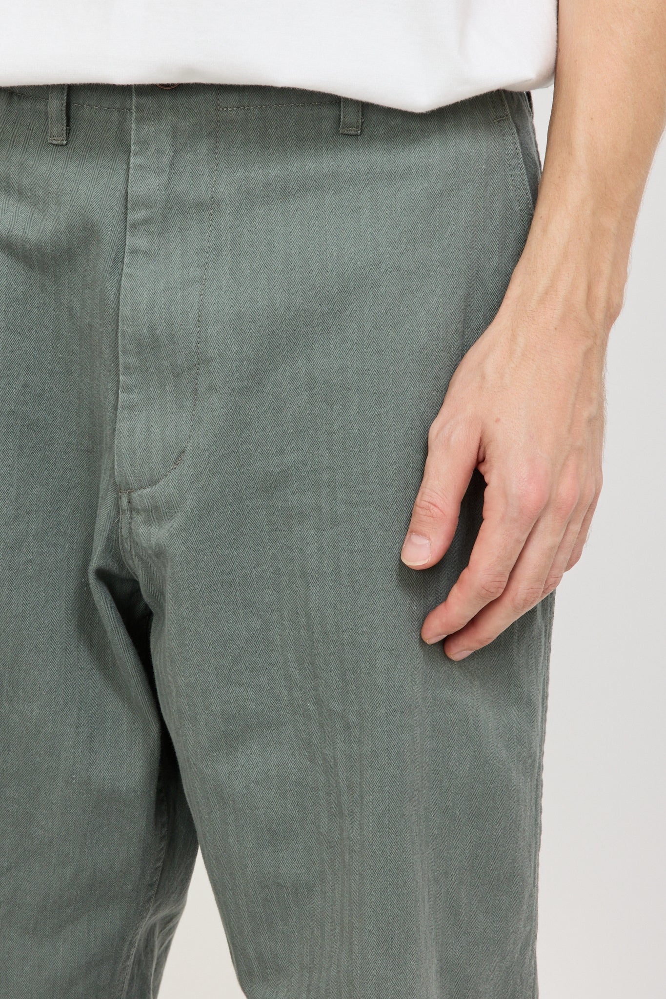 MIL Trousers Herringbone Sage