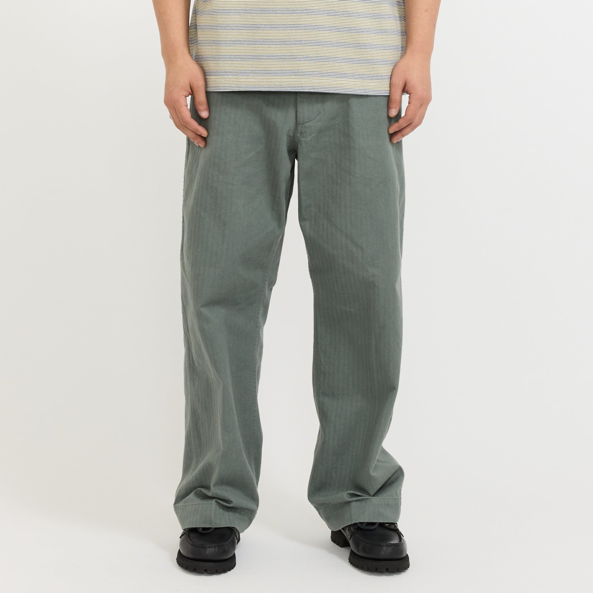 MIL Trousers Herringbone Sage