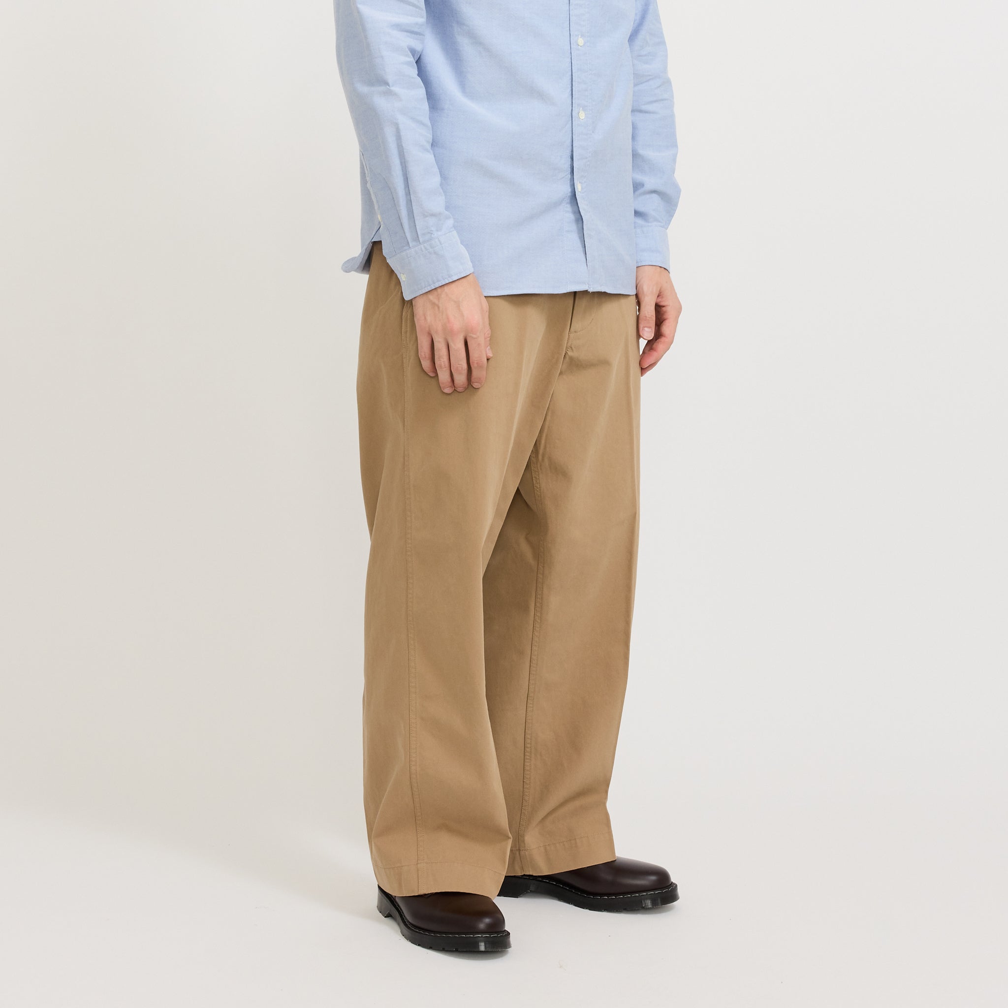 Beams Plus | MIL Trousers Twill Khaki | Maplestore