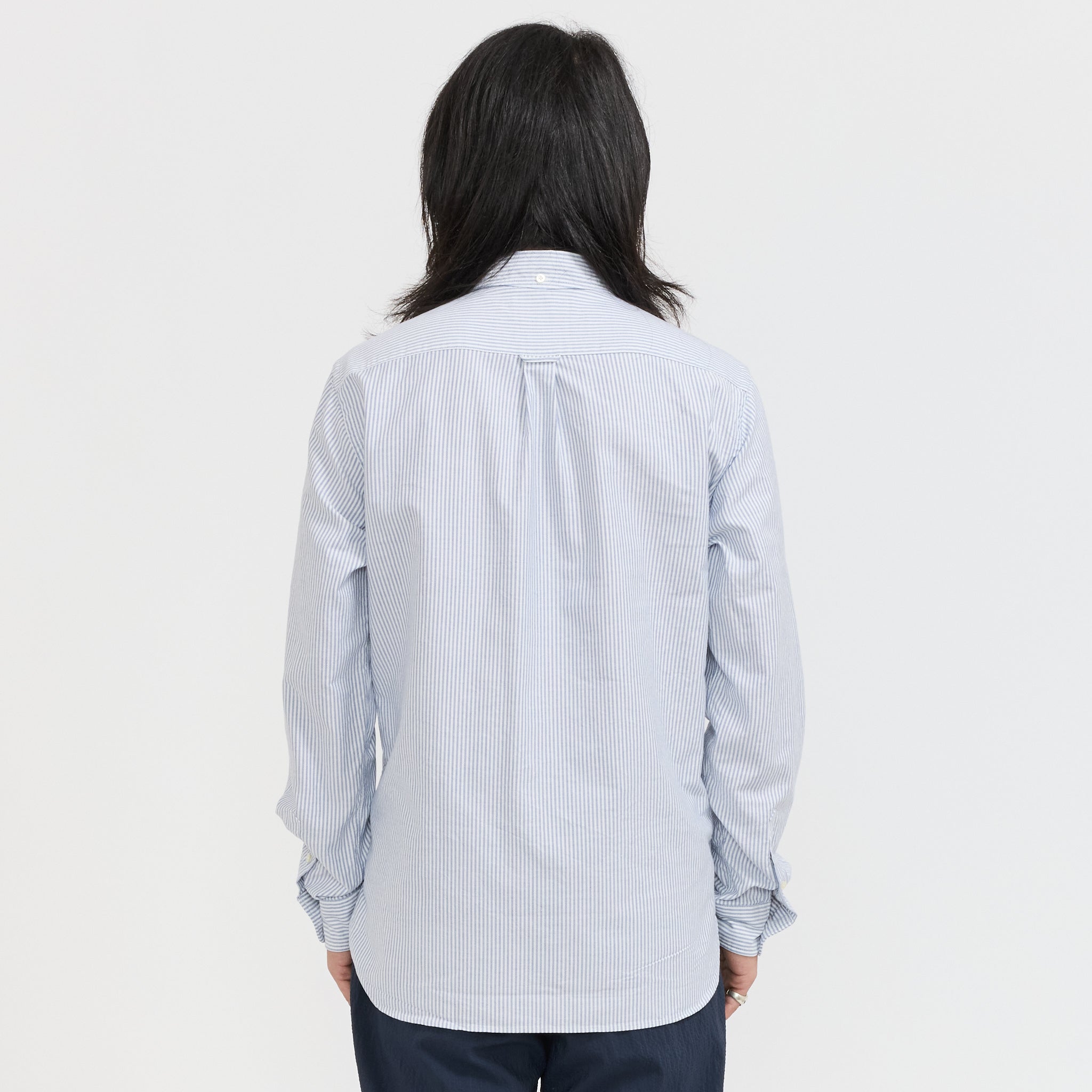 Beams Plus | B.D. Oxford Candy Stripe Blue | Maplestore