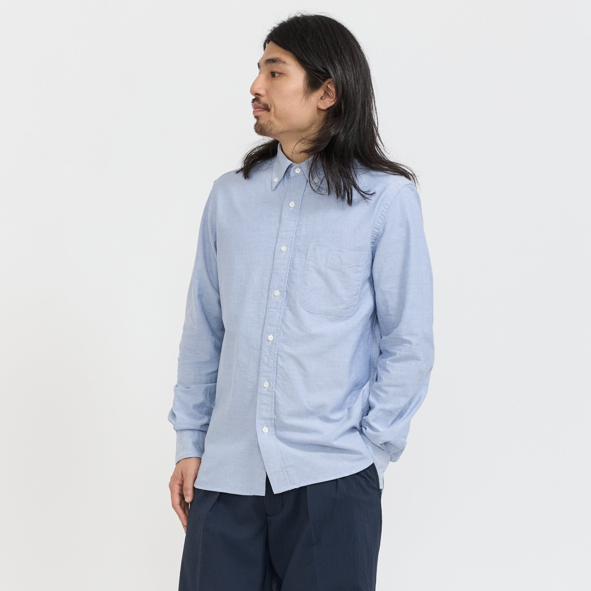 Beams Plus | B.D. Oxford Blue | Maplestore