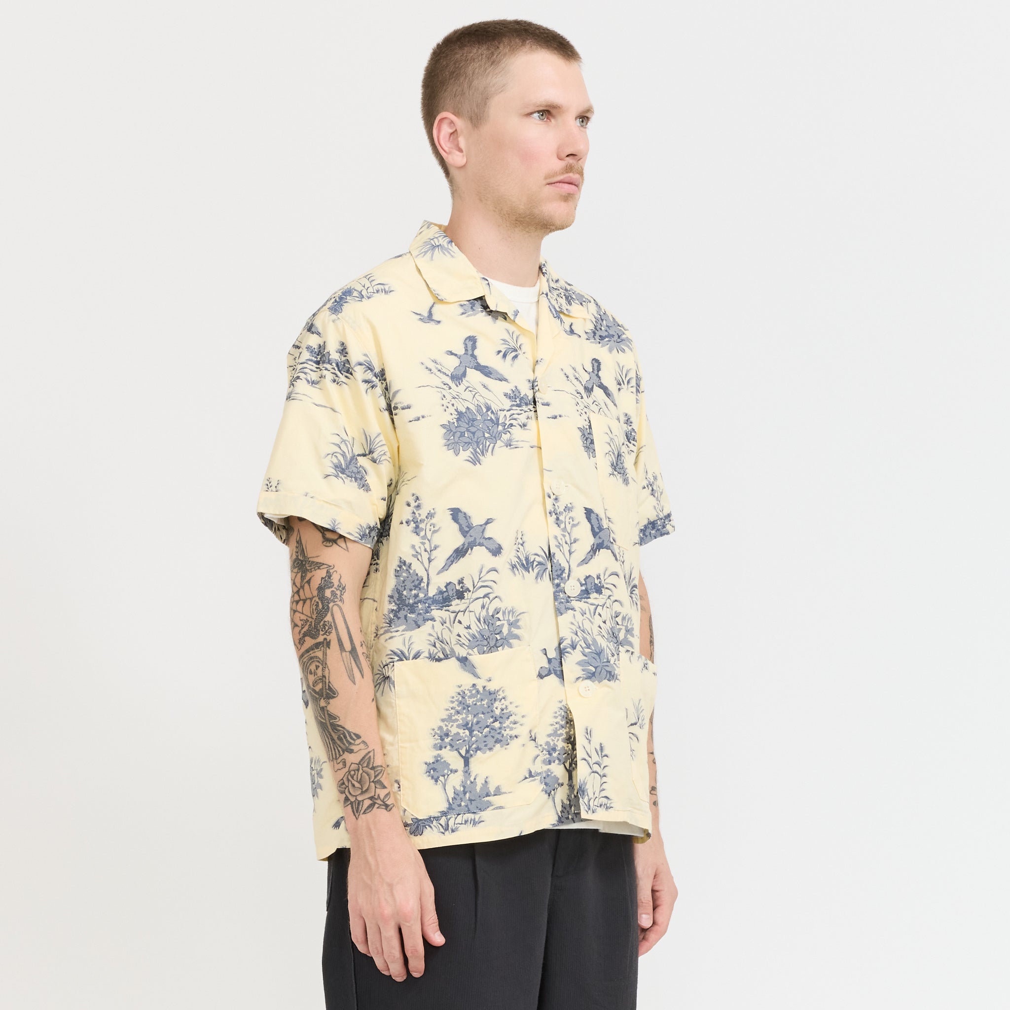 Beach Shirt Cut Jacquard Cream