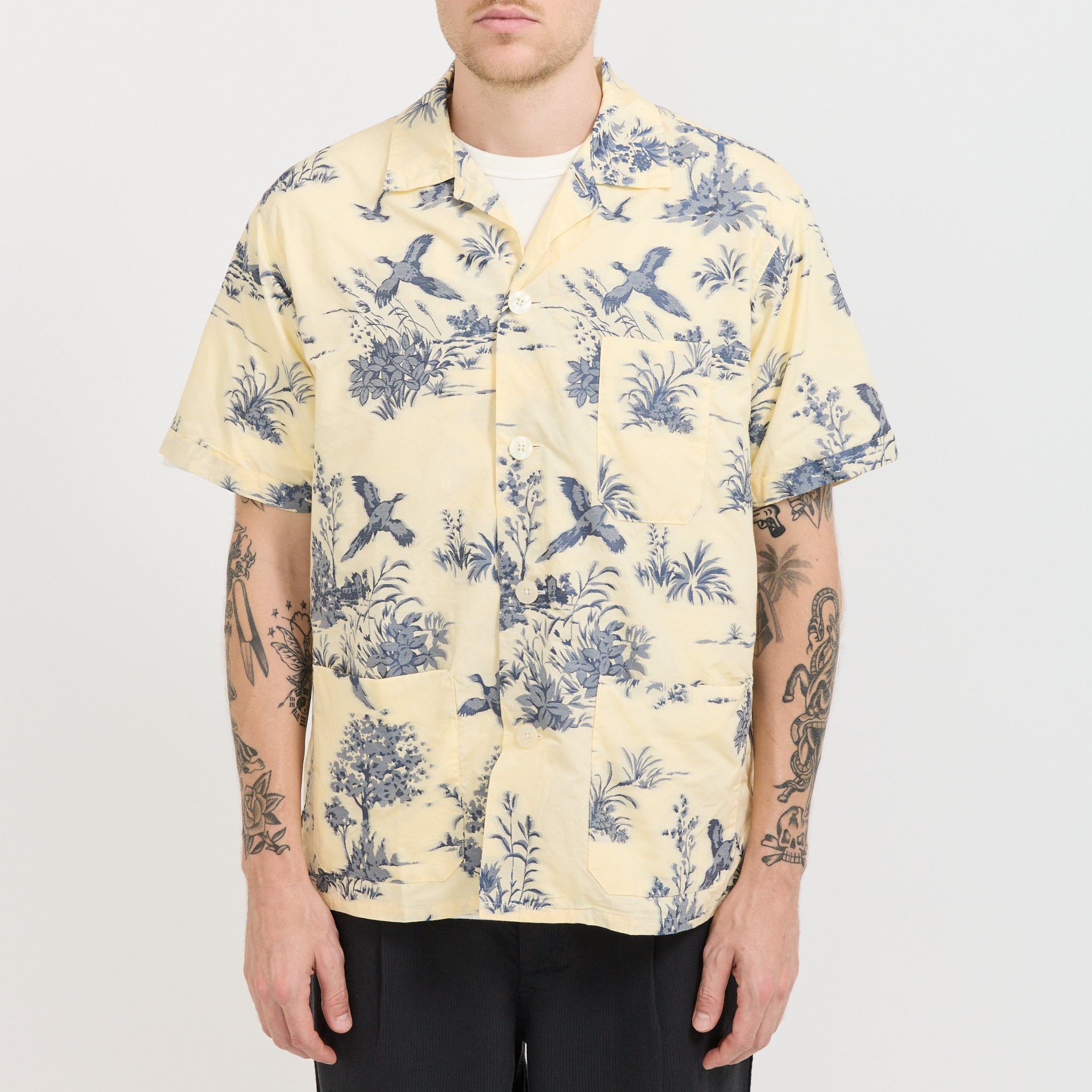 Beach Shirt Cut Jacquard Cream
