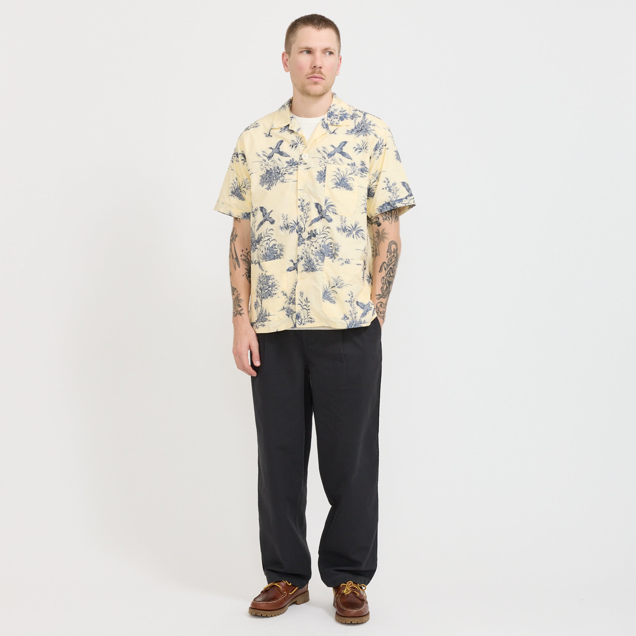 Beach Shirt Cut Jacquard Cream