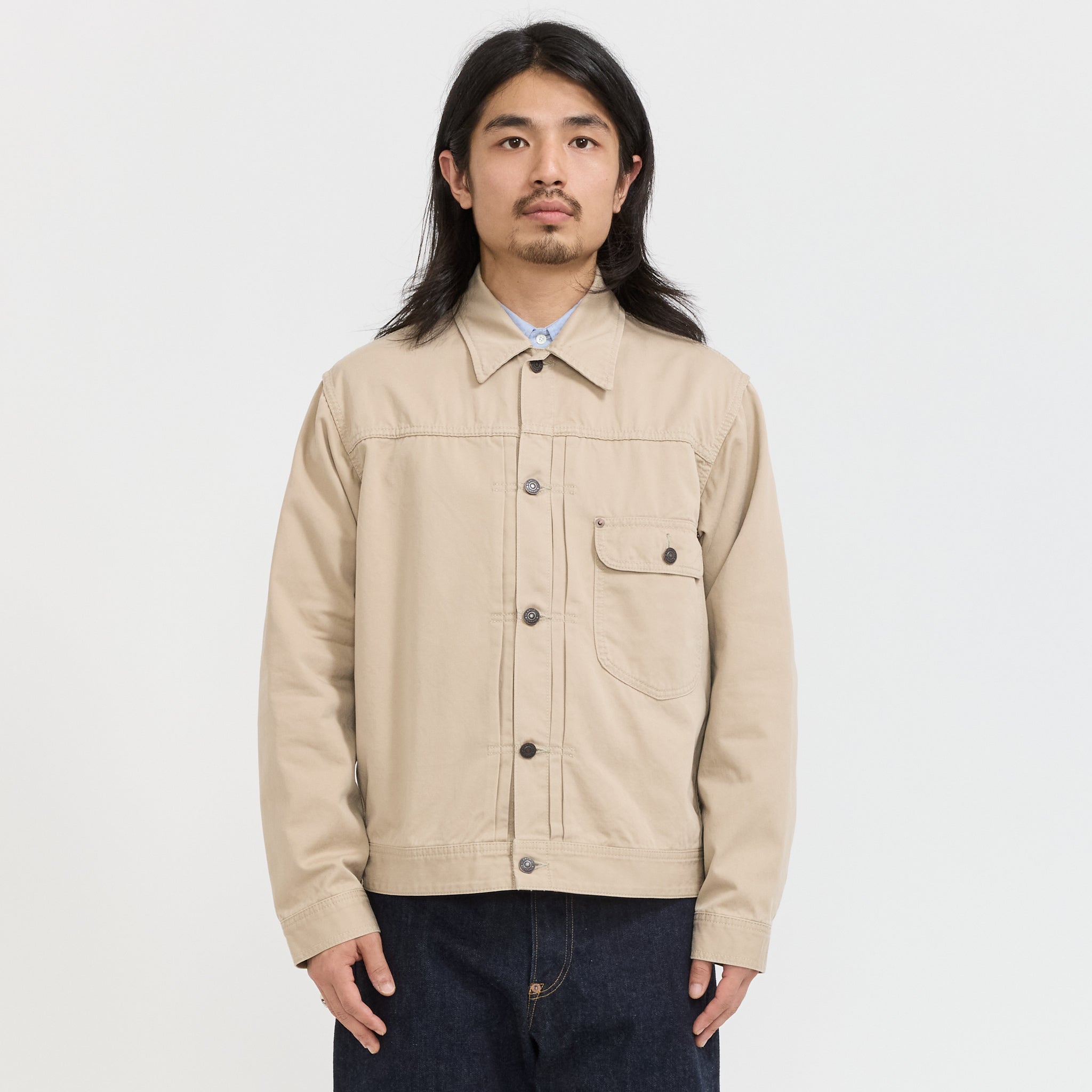 Beams Plus | Digger Jacket 62 Twill Beige | Maplestore