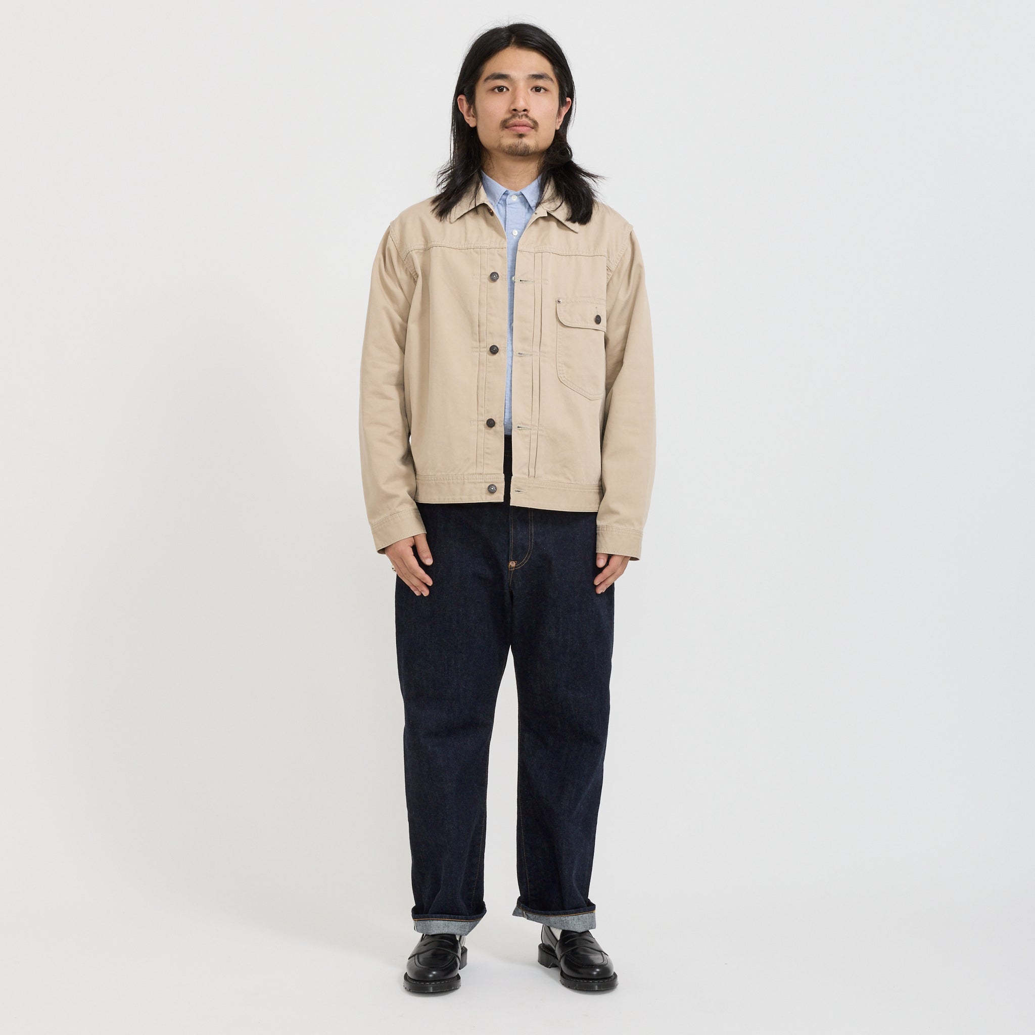 Beams Plus | Digger Jacket 62 Twill Beige | Maplestore