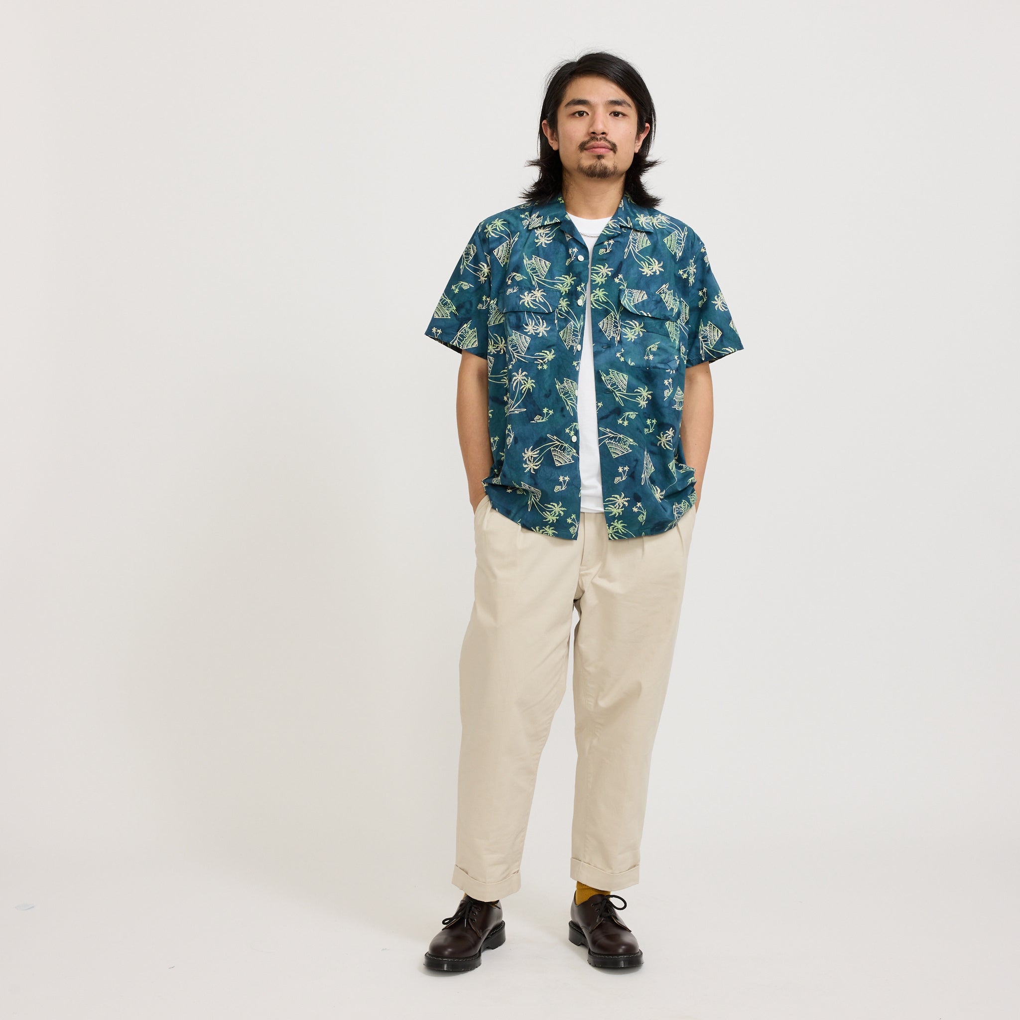 2 Pleats Twill Pant Cement