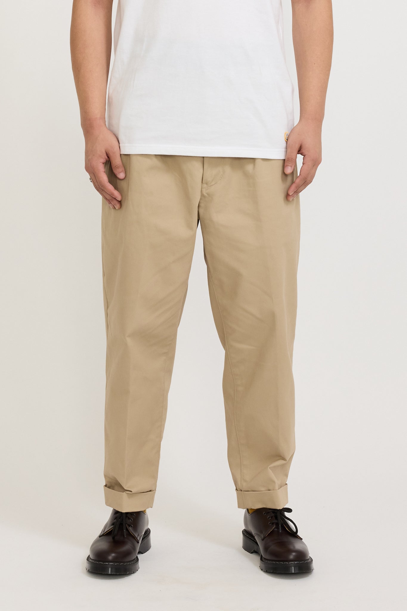 2 Pleats Twill Pant Khaki