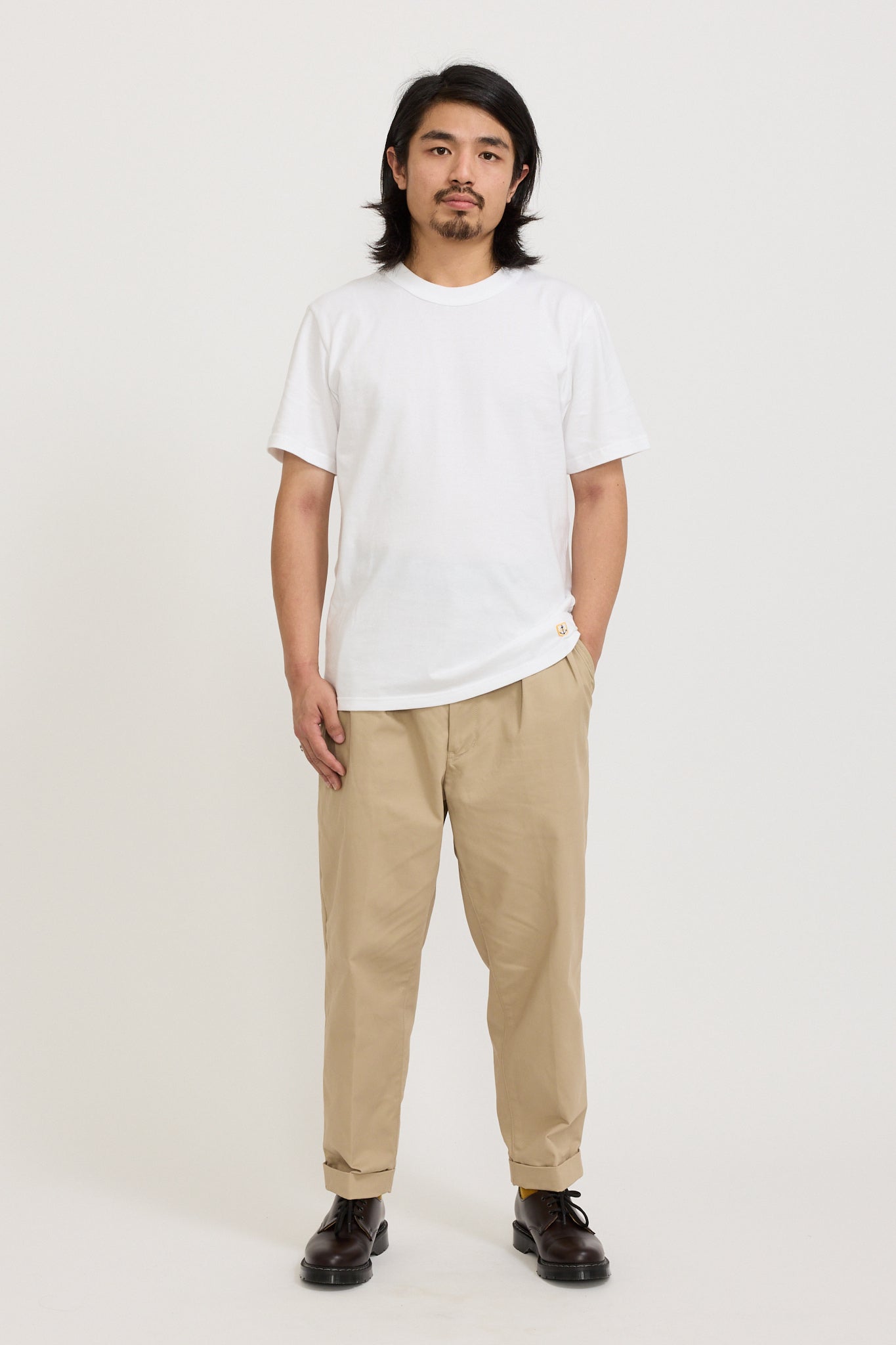 2 Pleats Twill Pant Khaki