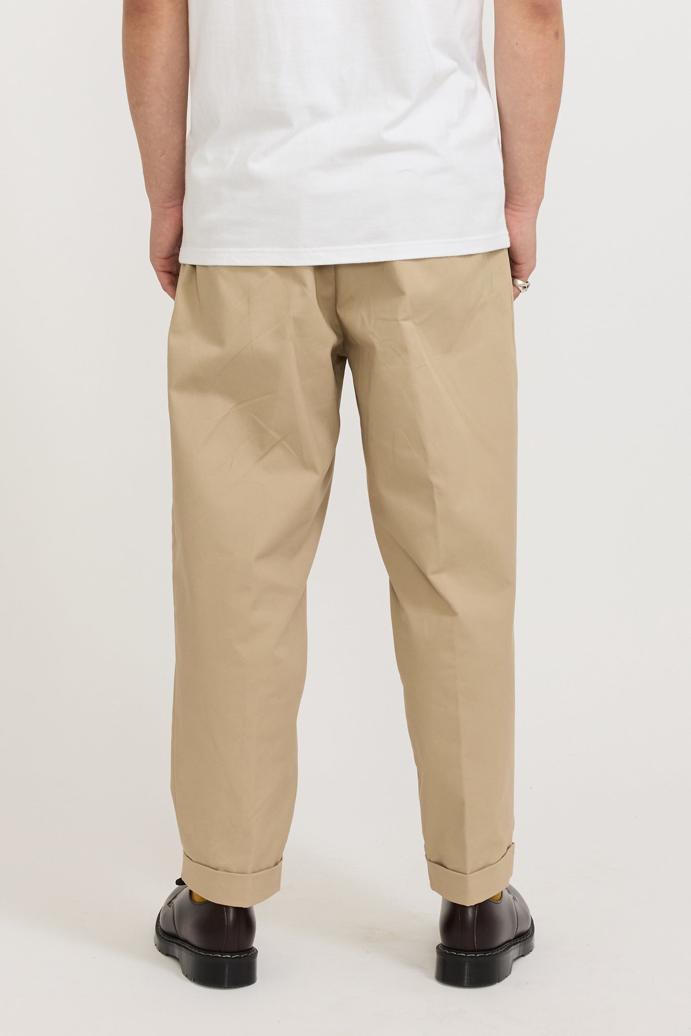 2 Pleats Twill Pant Khaki