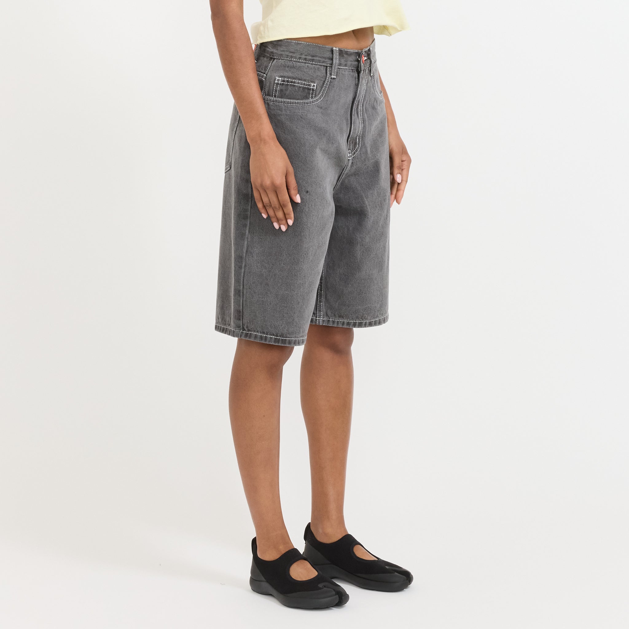 Super Loose Shorts Light Grey