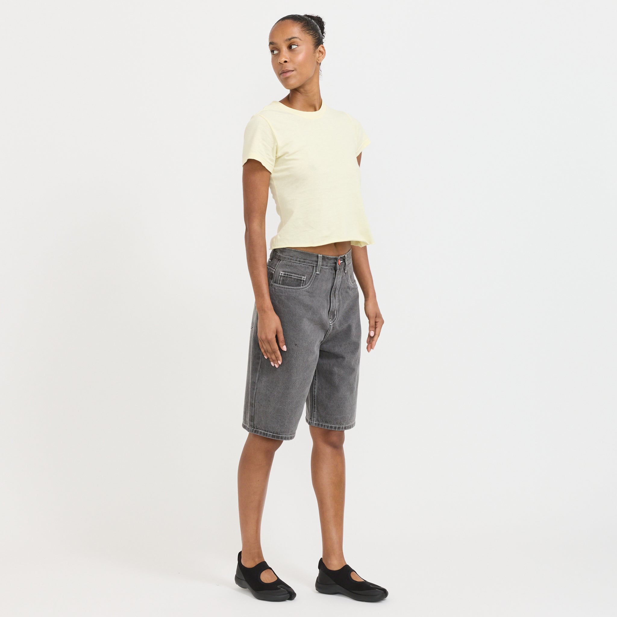 Super Loose Shorts Light Grey