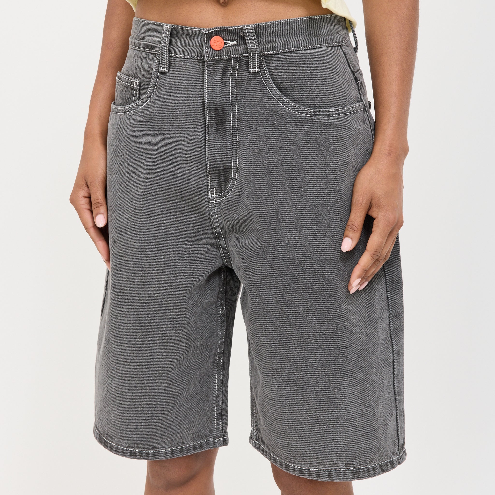 Super Loose Shorts Light Grey