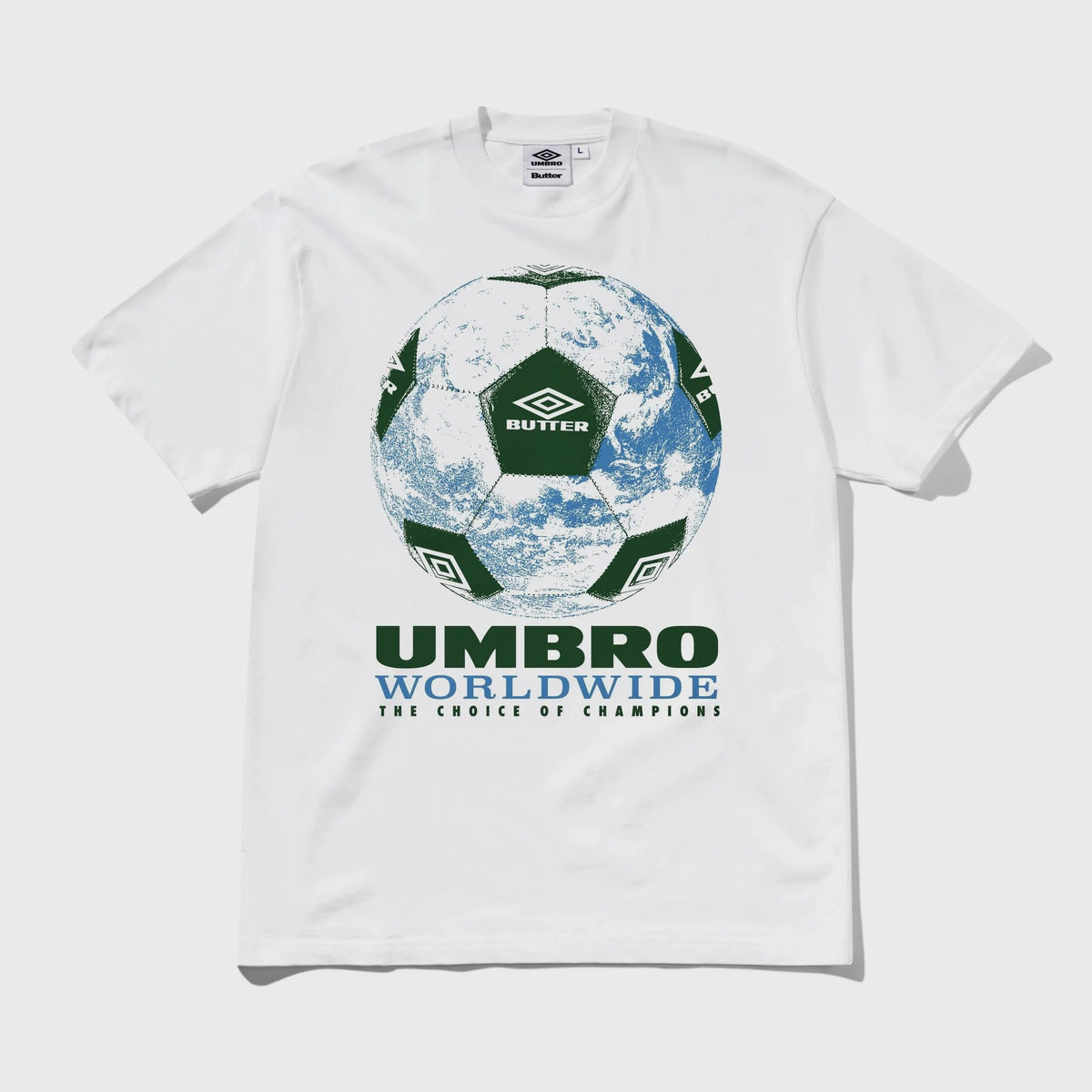 Butter Goods x Umbro World Game Tee White