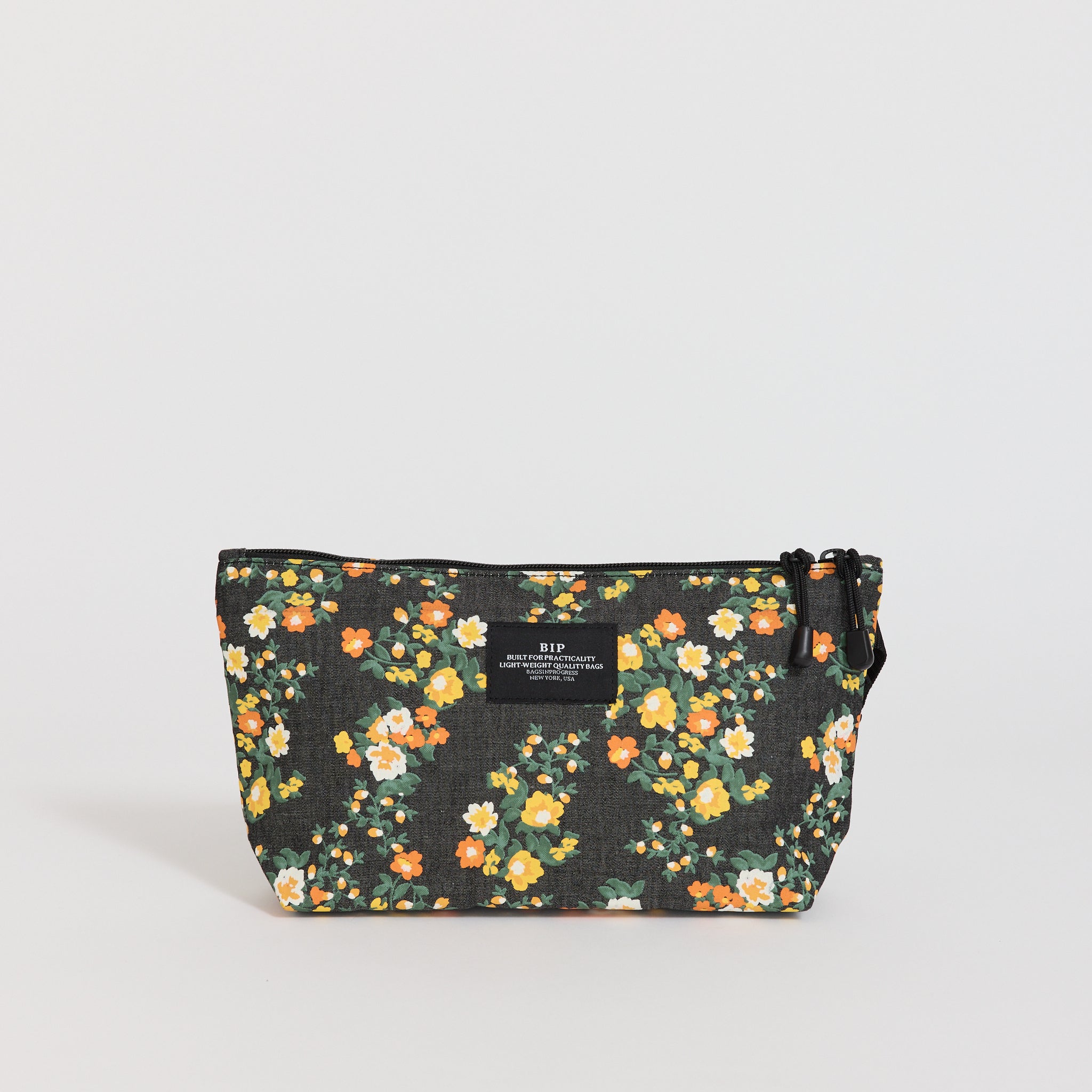 Fannypack Crossbody Floral Black Denim