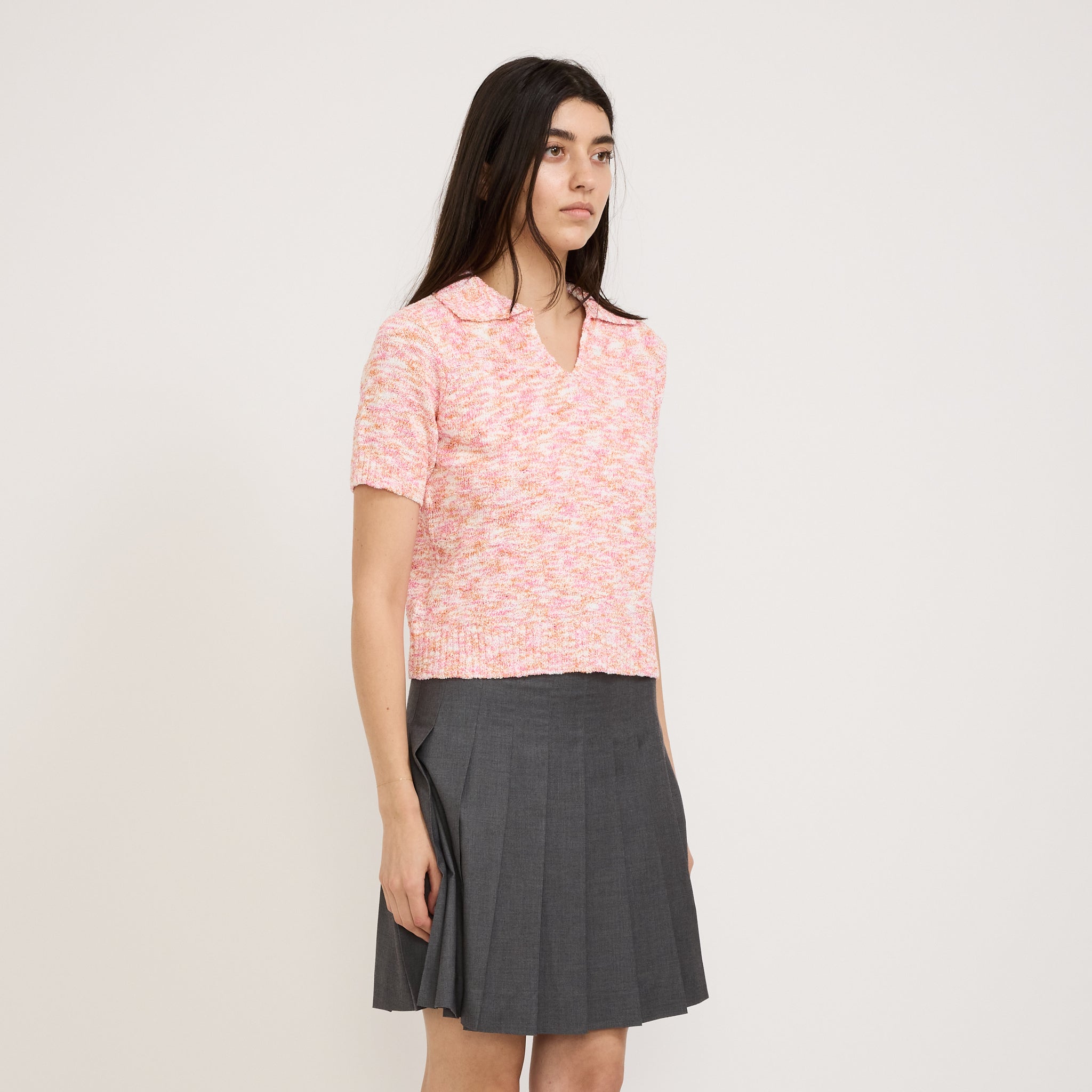 Blanca | Marfa Knit Polo Pink | Maplestore