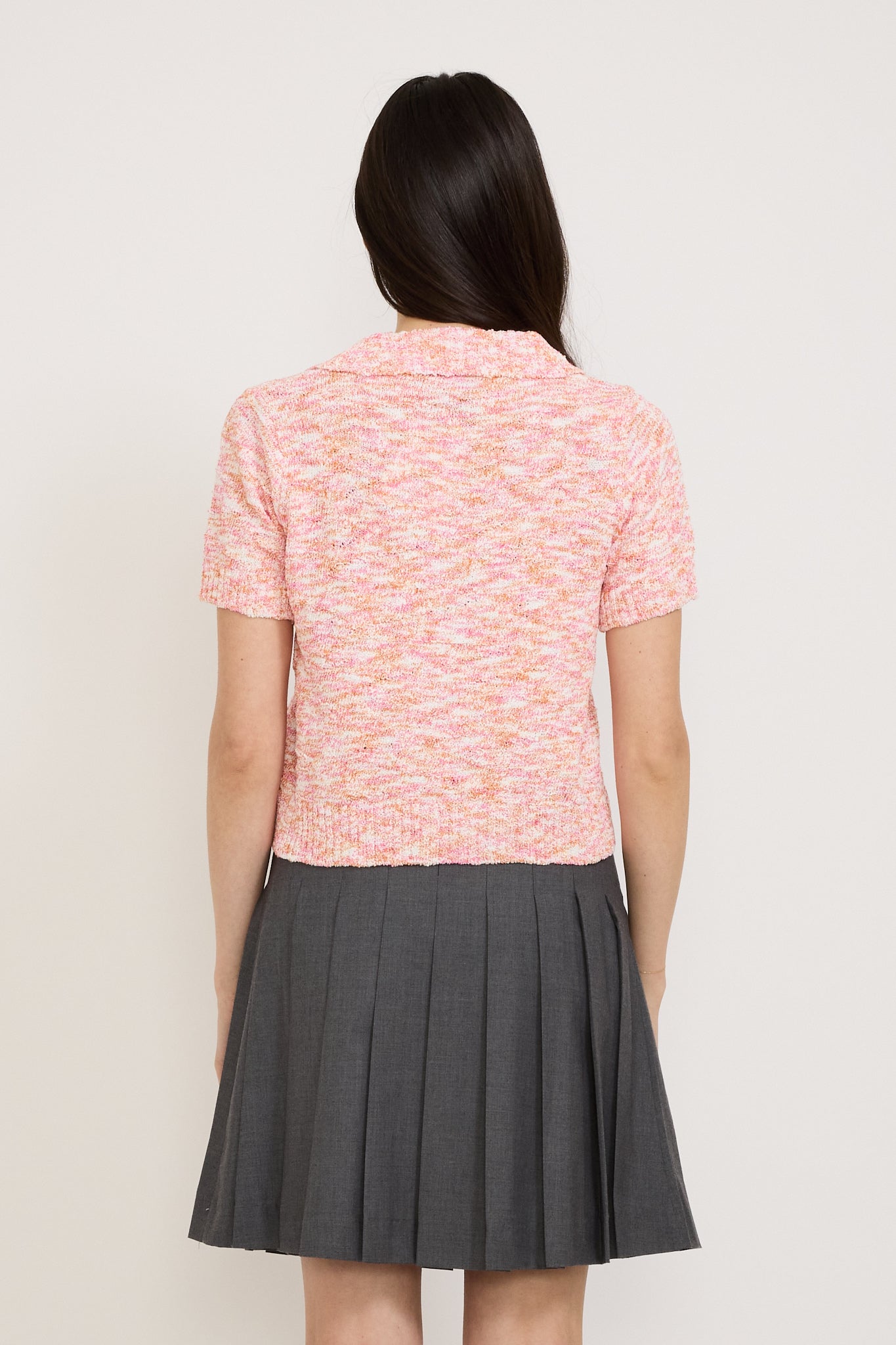 Marfa Knit Polo Pink