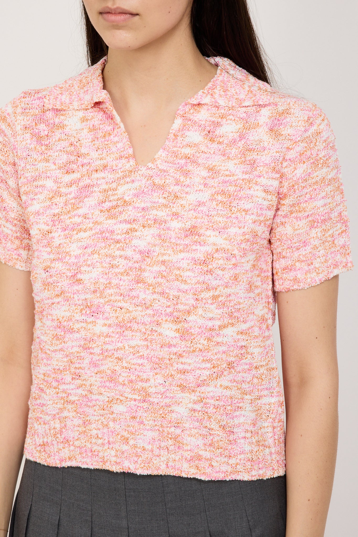 Marfa Knit Polo Pink