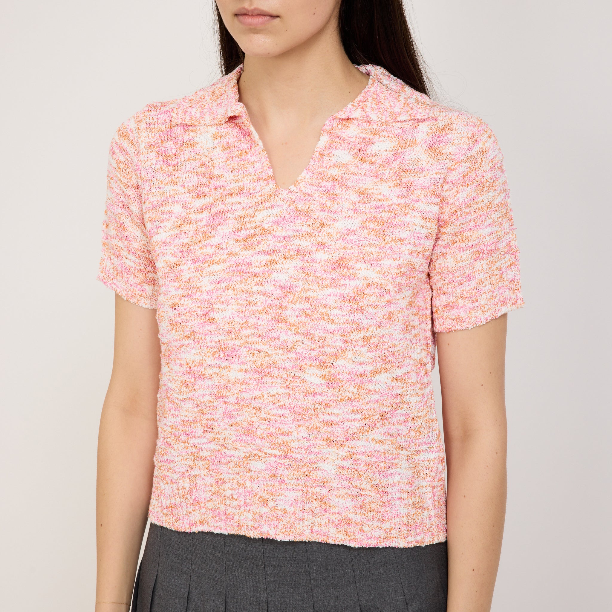 Blanca | Marfa Knit Polo Pink | Maplestore